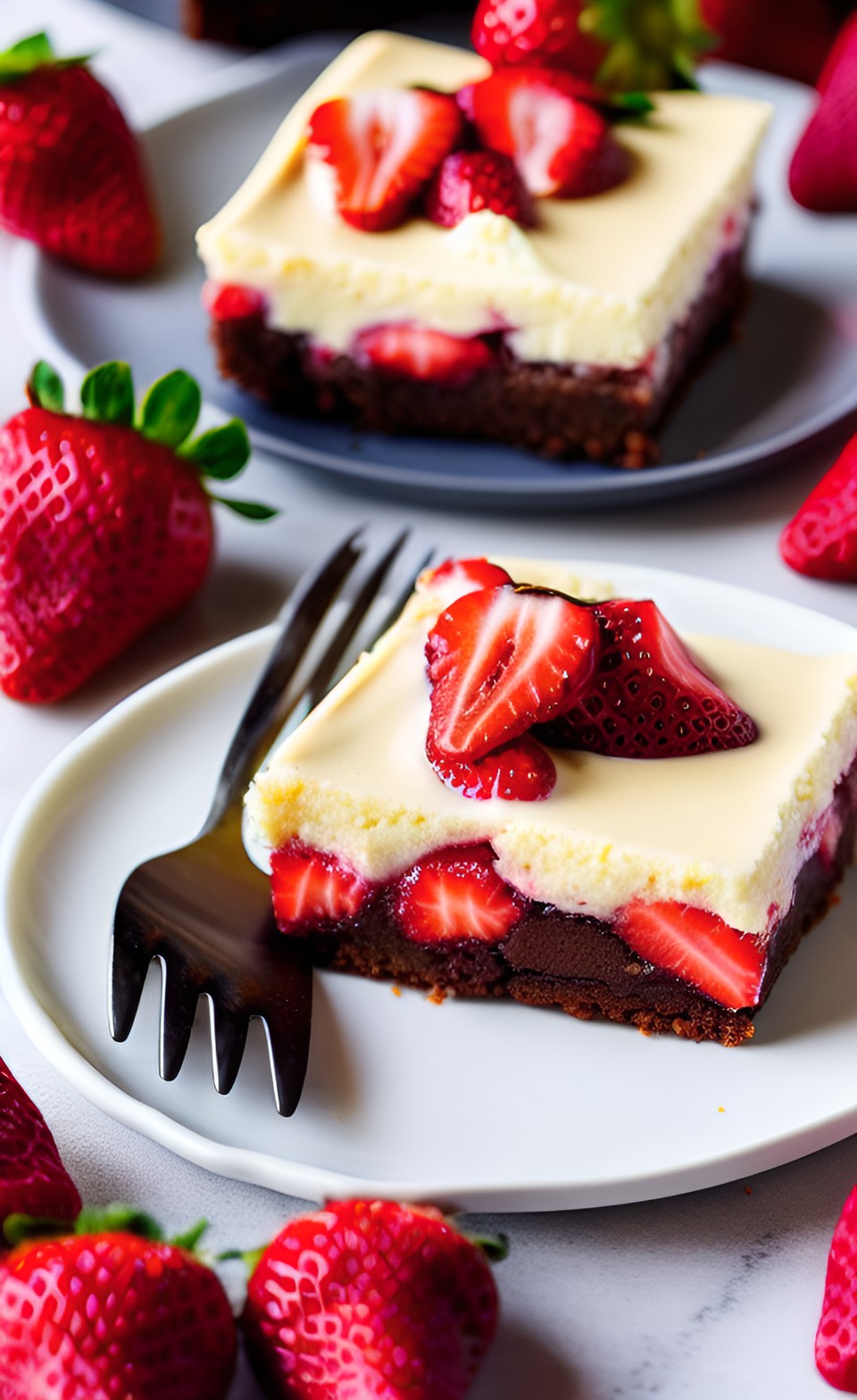 strawberry cheesecake brownies preview