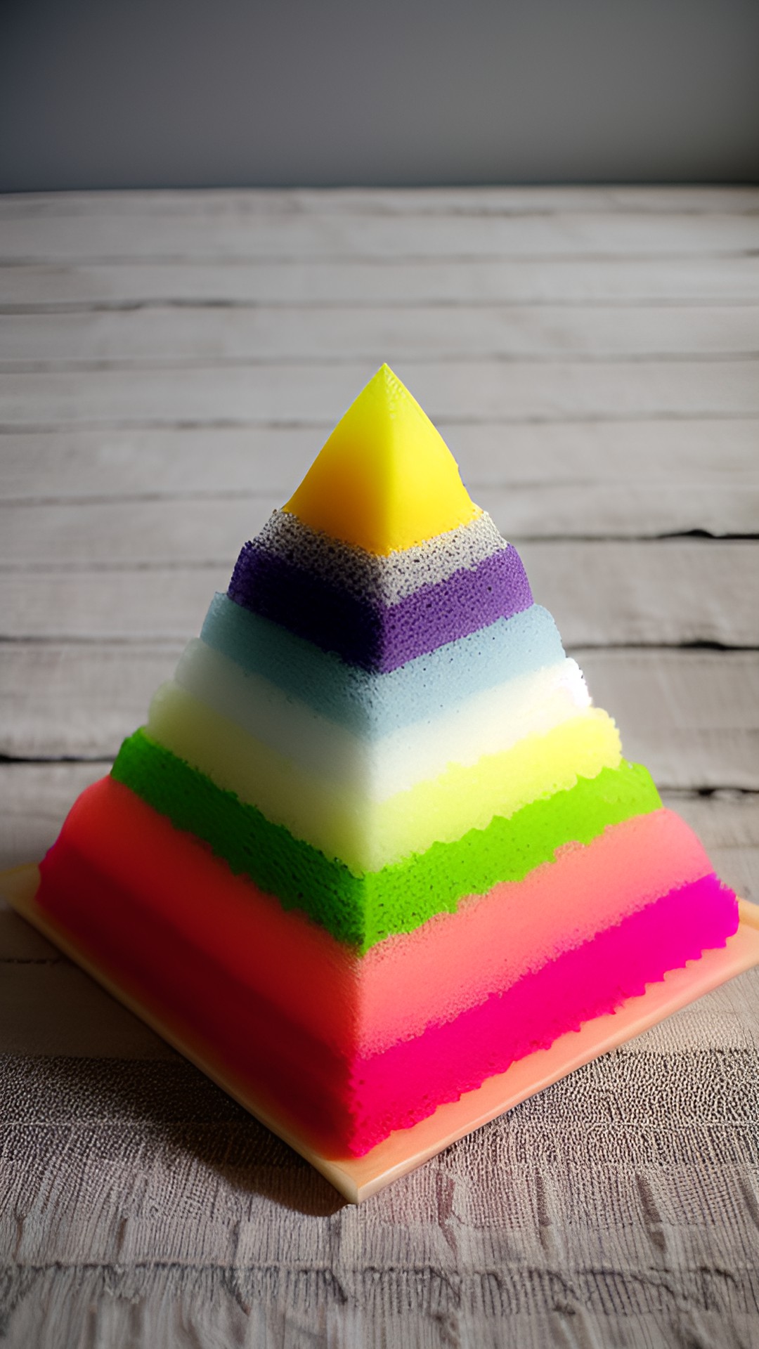 pyramid made of sponges preview