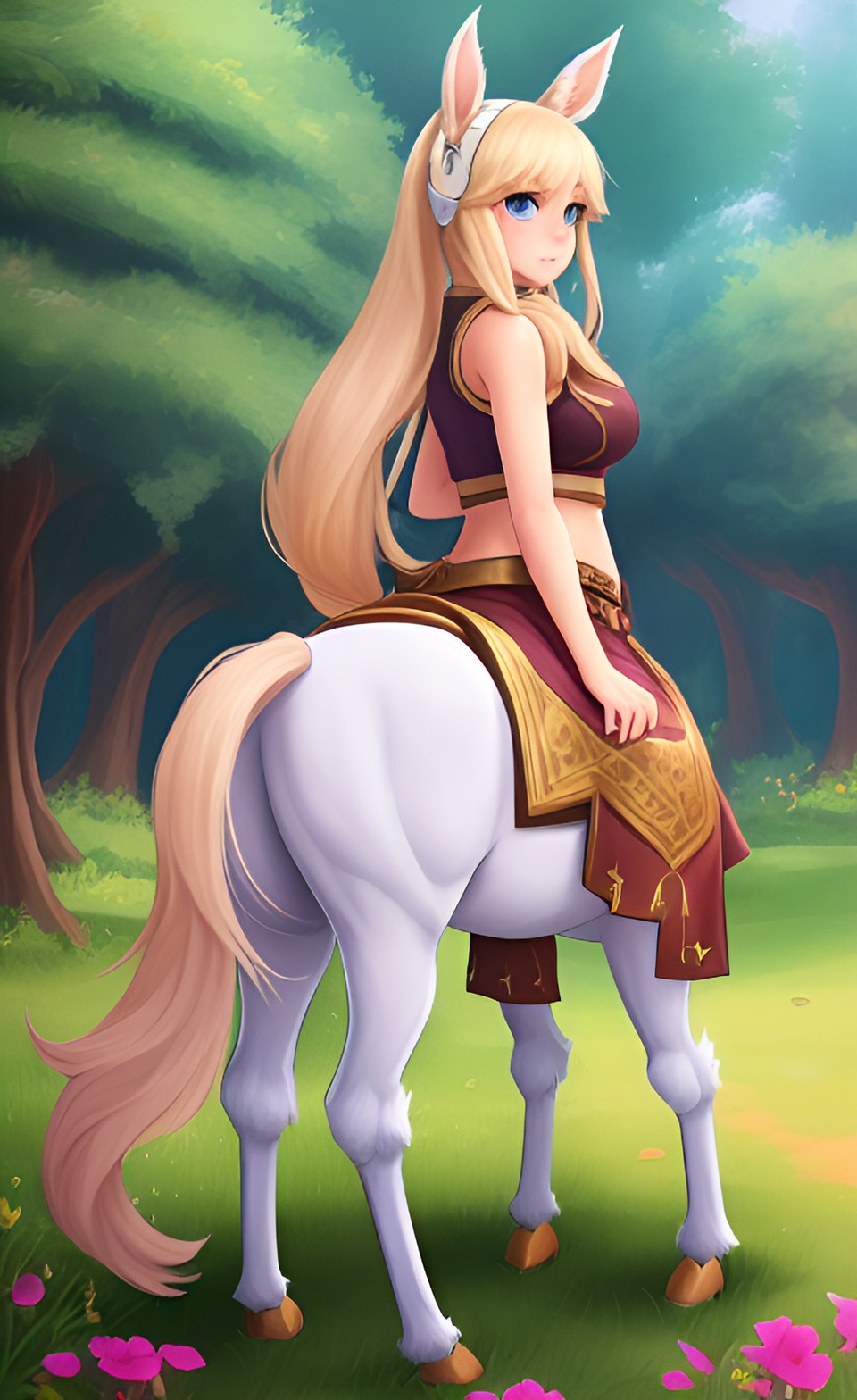 lillia the magical centaur fawn, league of legends, horse lower body preview