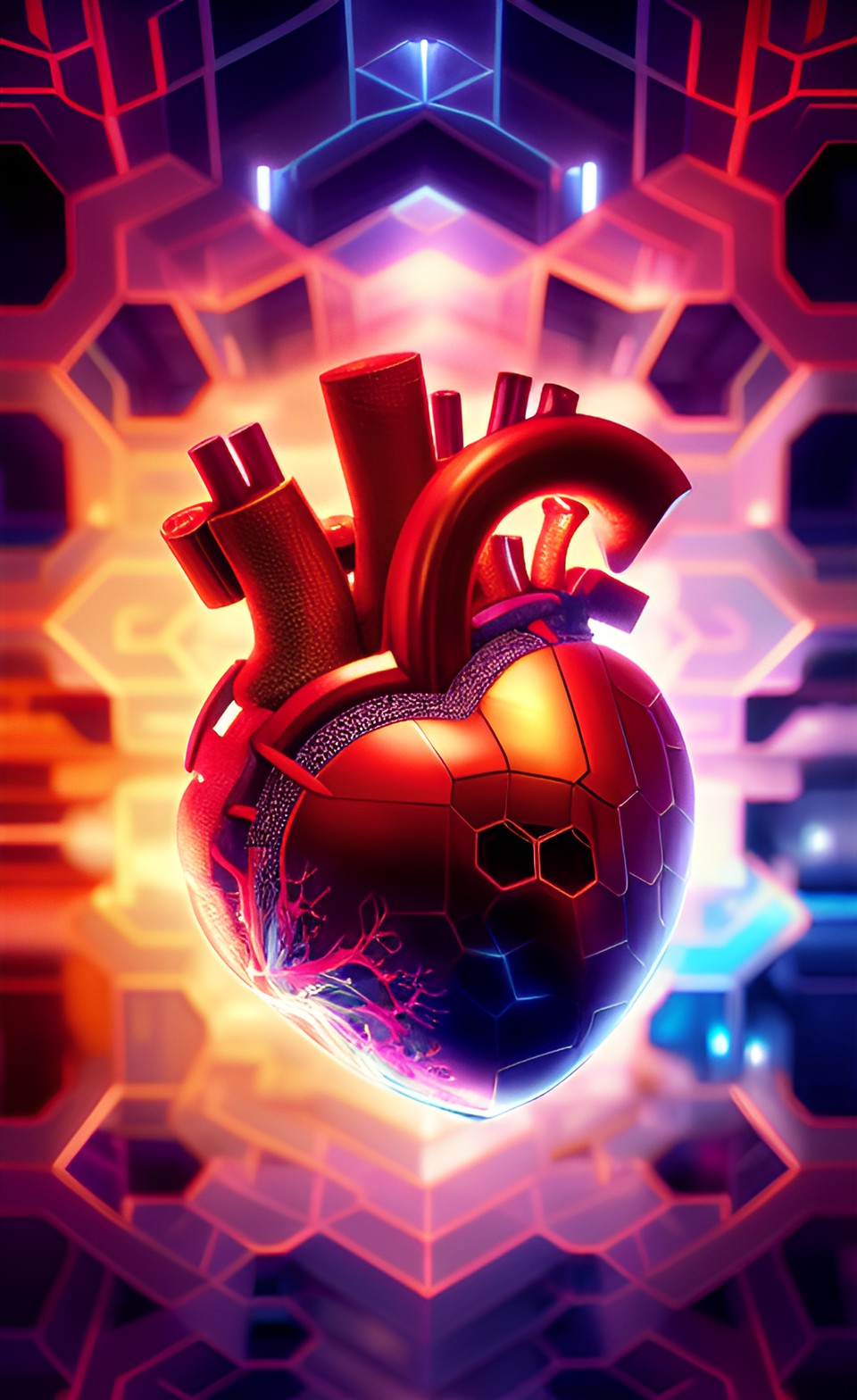 infinite fractal cyberpunk heart preview