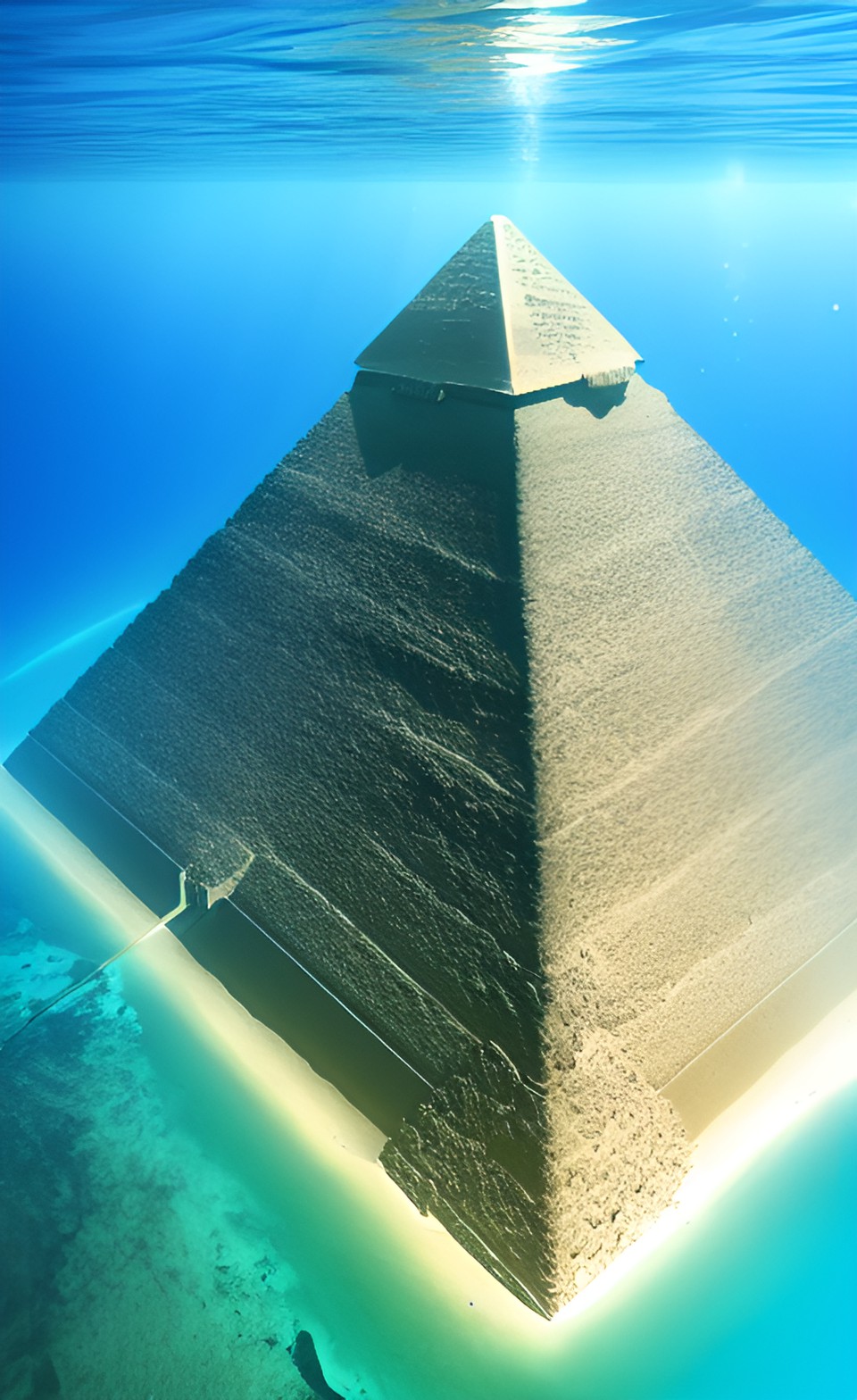 great pyramid of giza underwater ocean preview