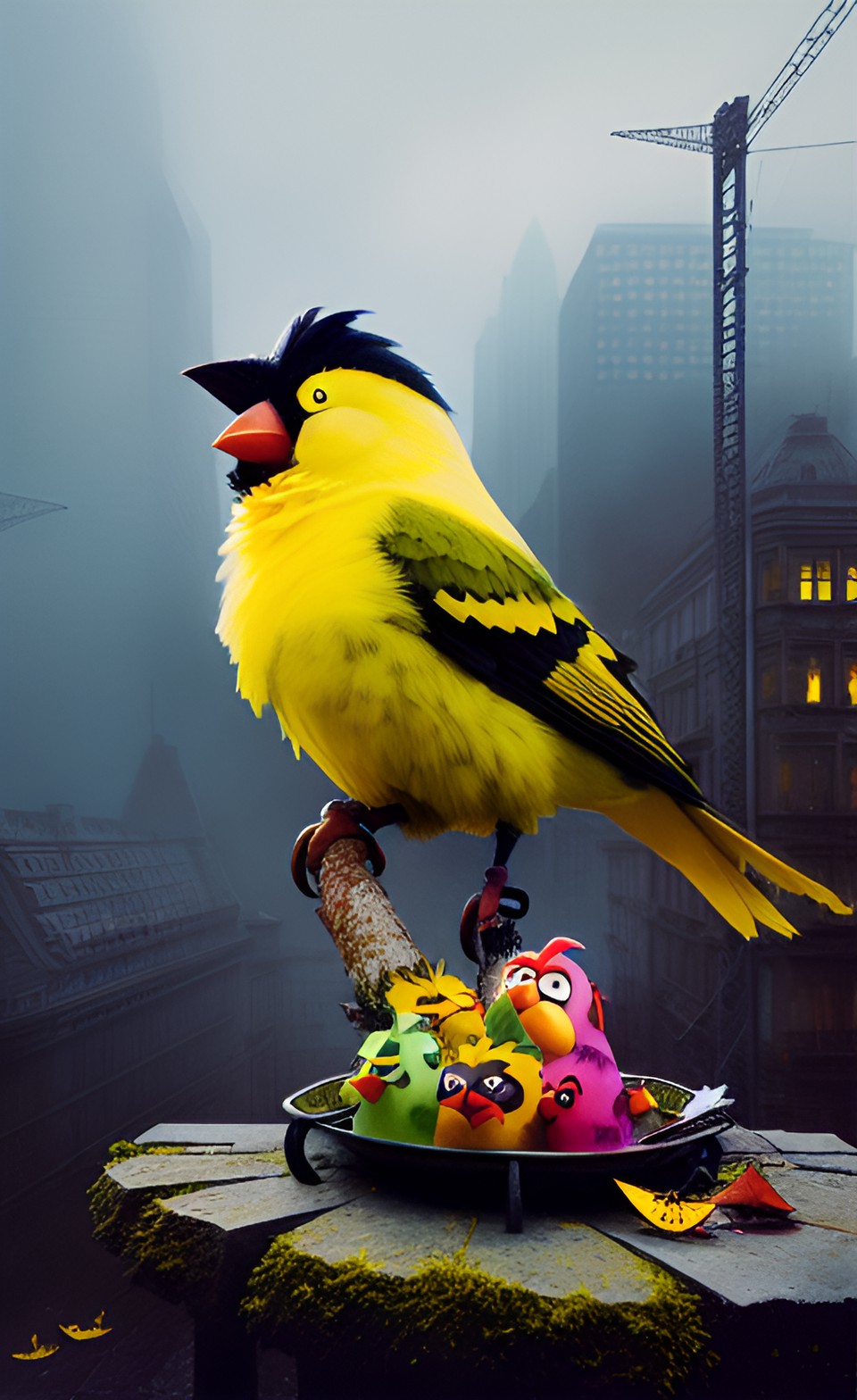 extremely realistic angry birds yellow bird preview