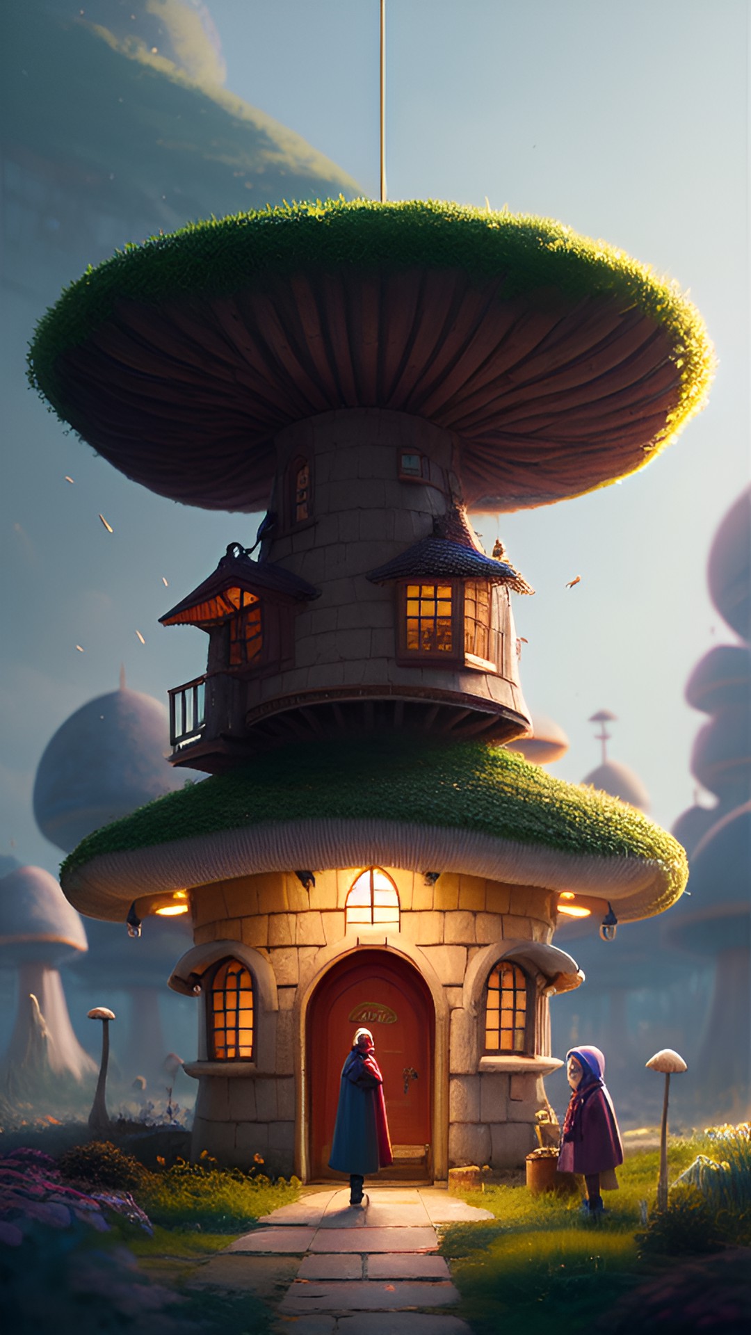 mushroom house with a hijabi owner preview