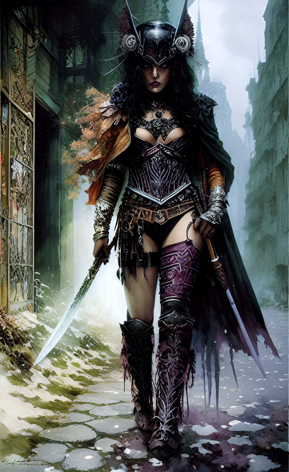 Selina - warrior woman preview