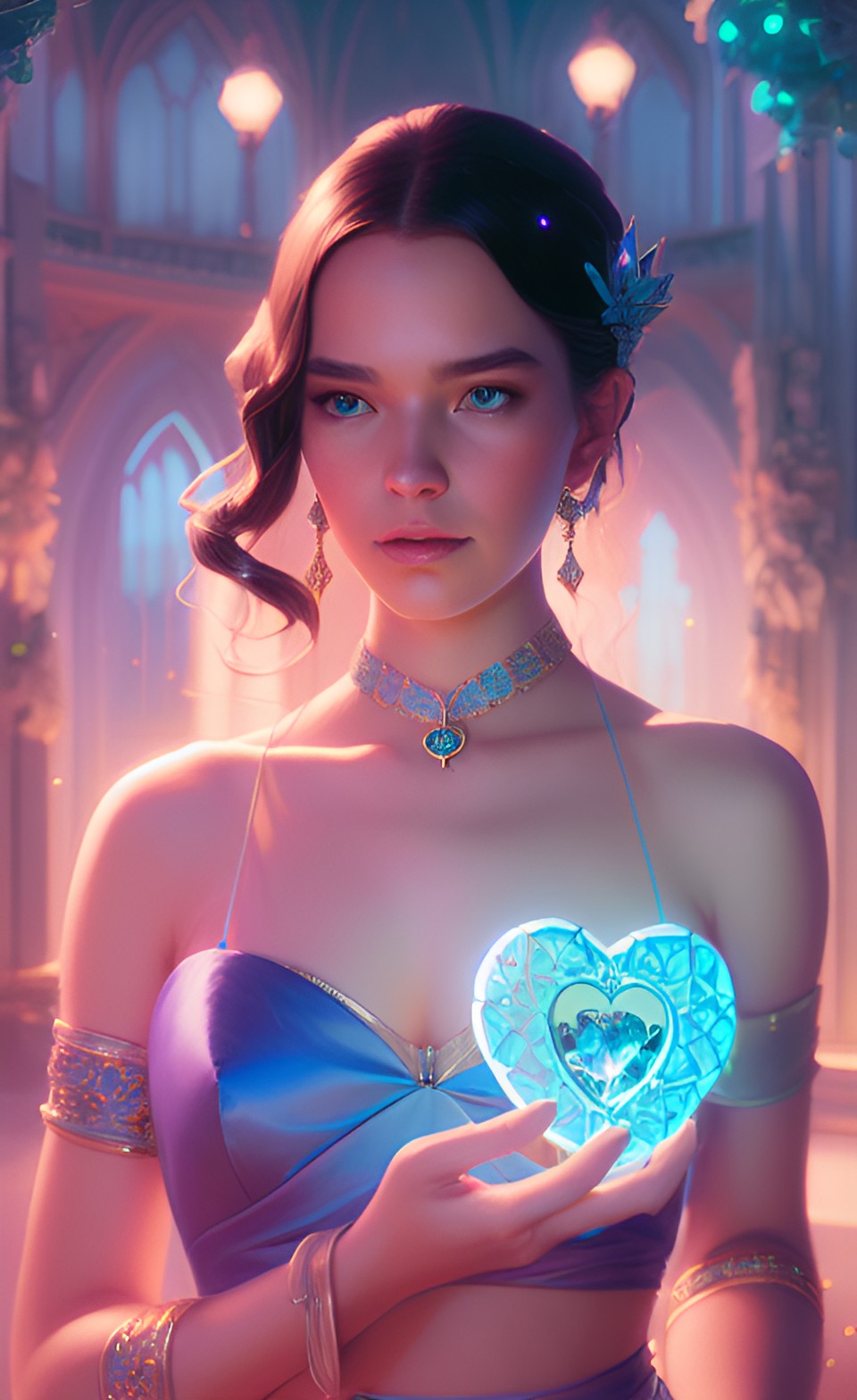 blue topaz heart princess preview