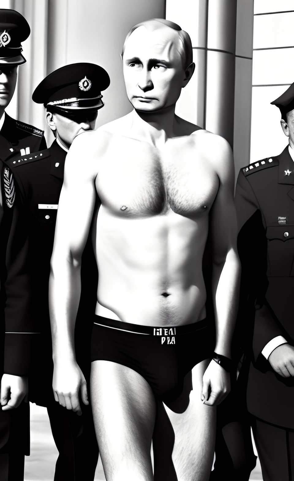 Putin arrested - putin arrested by kgb because of wearing only brief type underwear outside preview