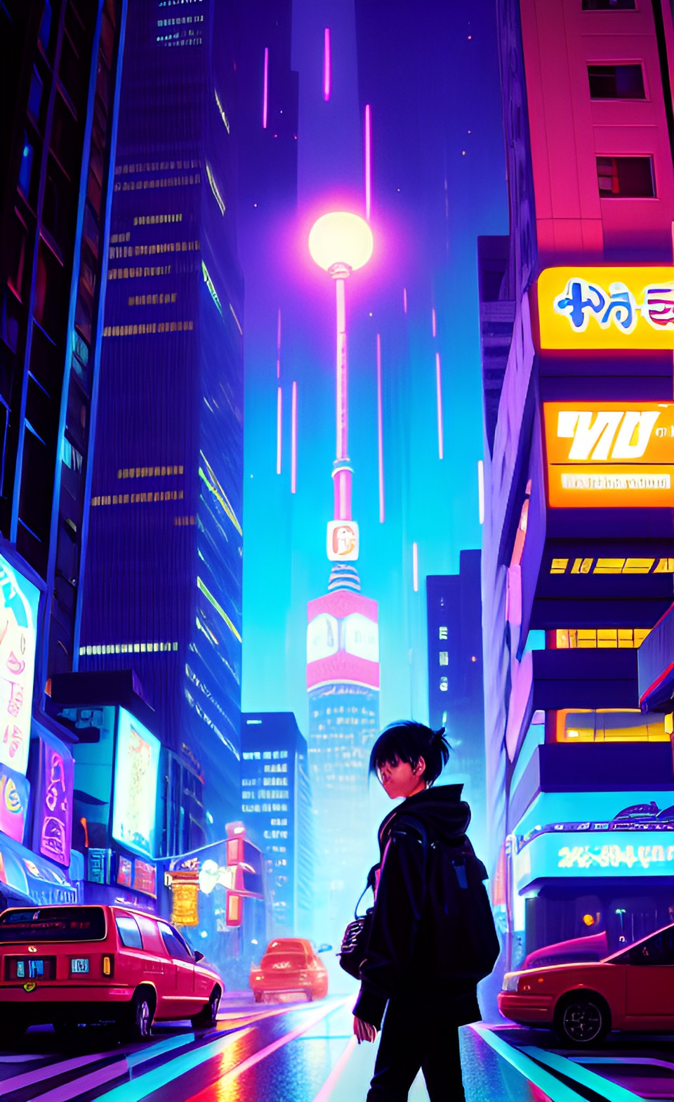 City Wanderer - funky, downtown, city, midnight, night life, citypop, anime 80s style, dancing preview