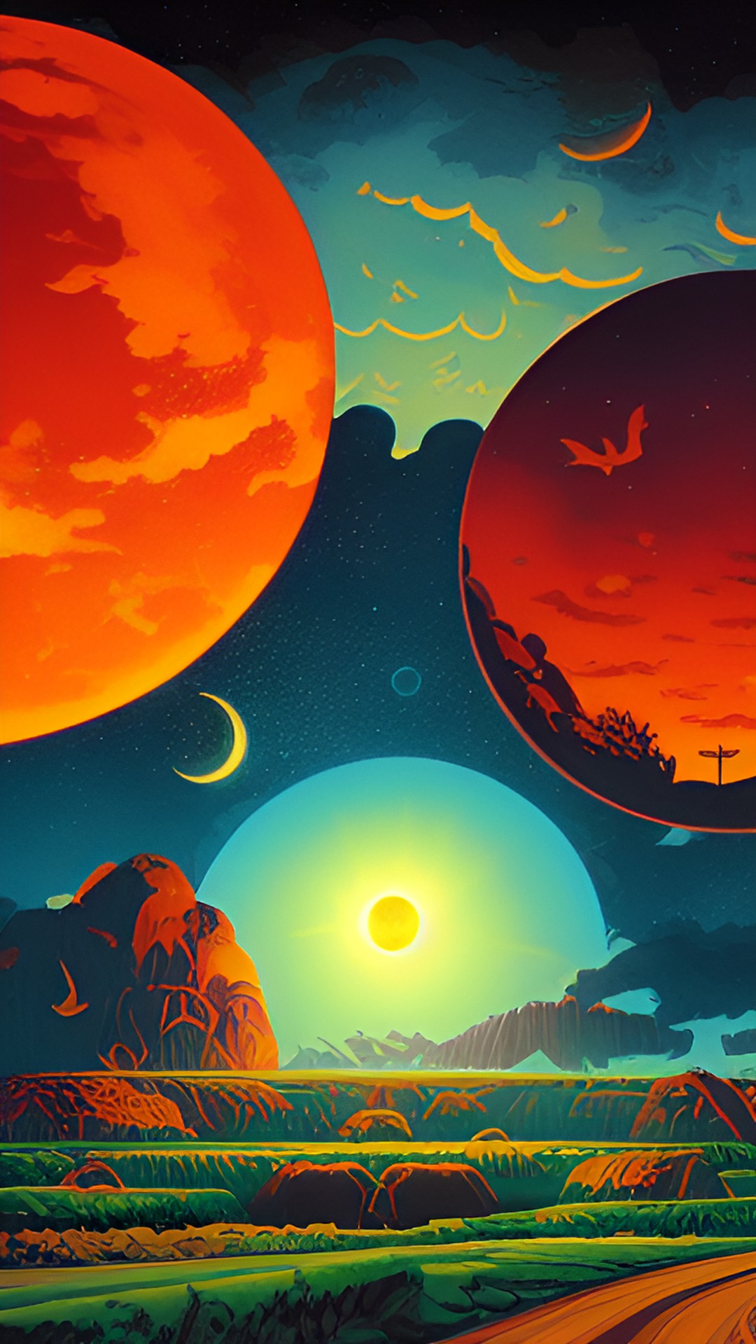 sun eye orange rabbit moon preview