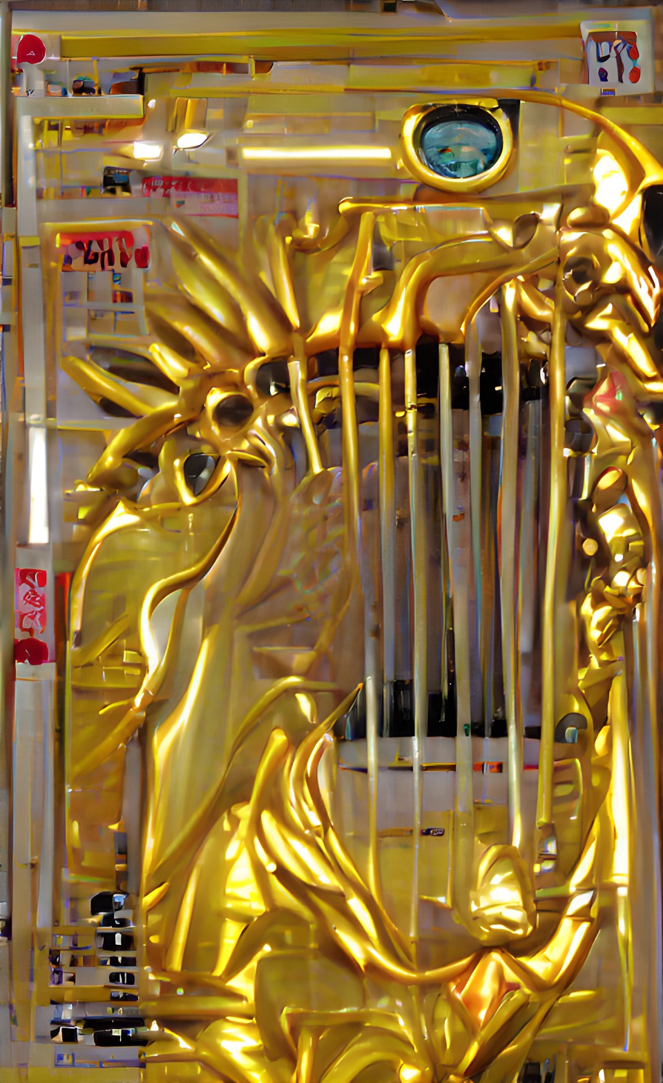 gold sun apollo harp preview