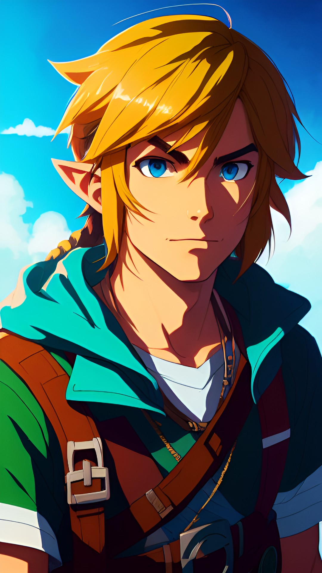 Hyrule’s Explorer - close-up portrait of link from tloz preview