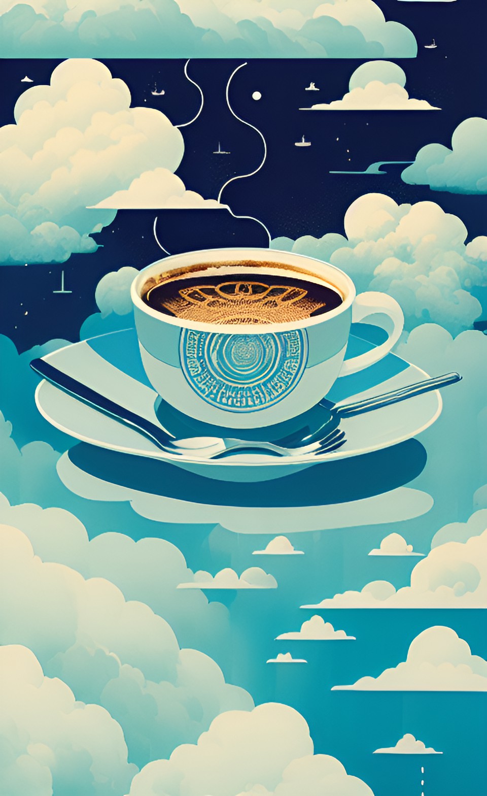 cafe in the clouds, clouds in my coffee preview