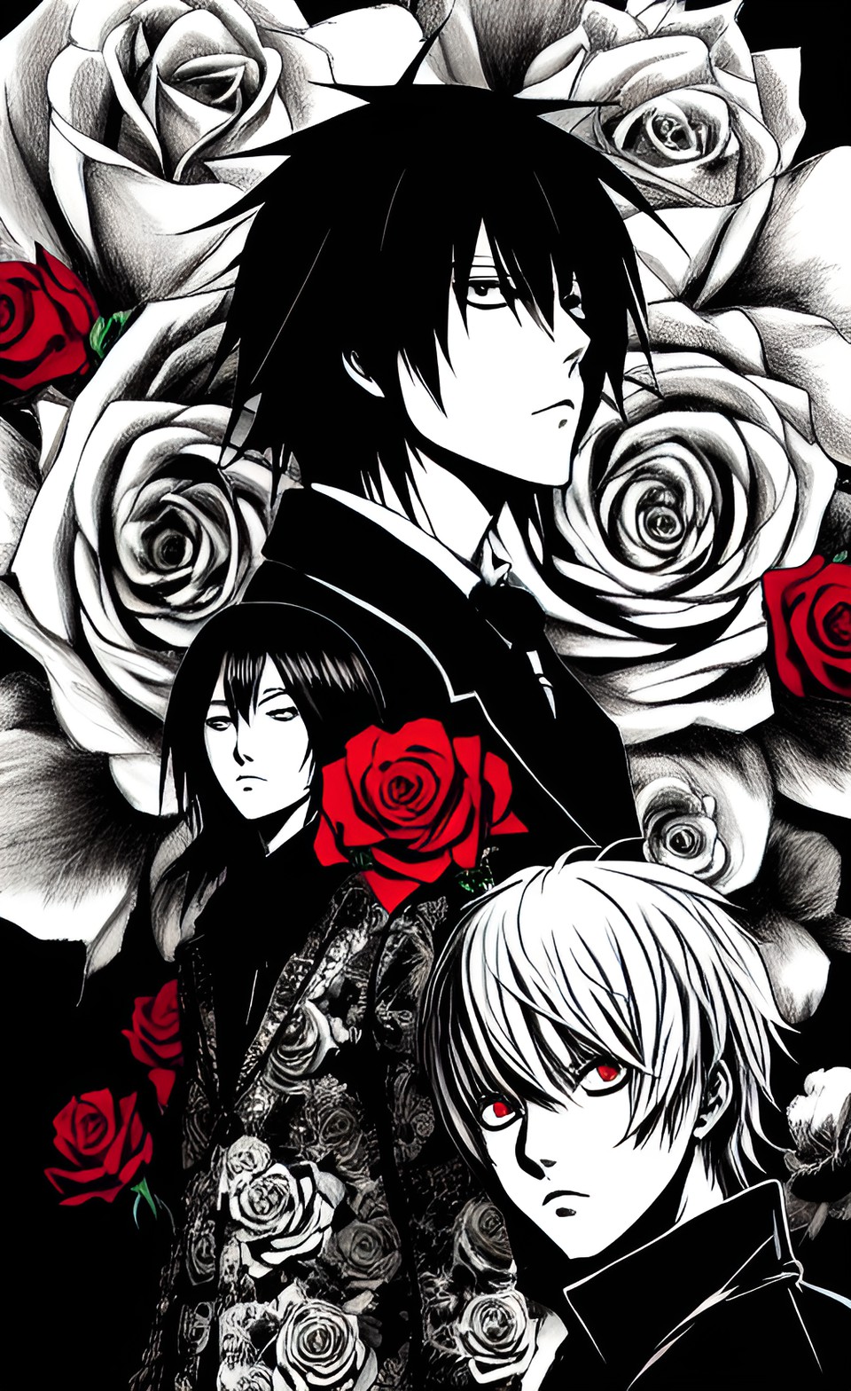 death note shinigami and roses preview