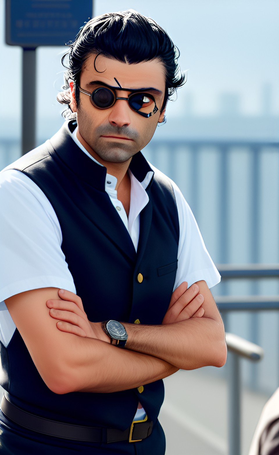 oscar isaac uses an eyepatch preview