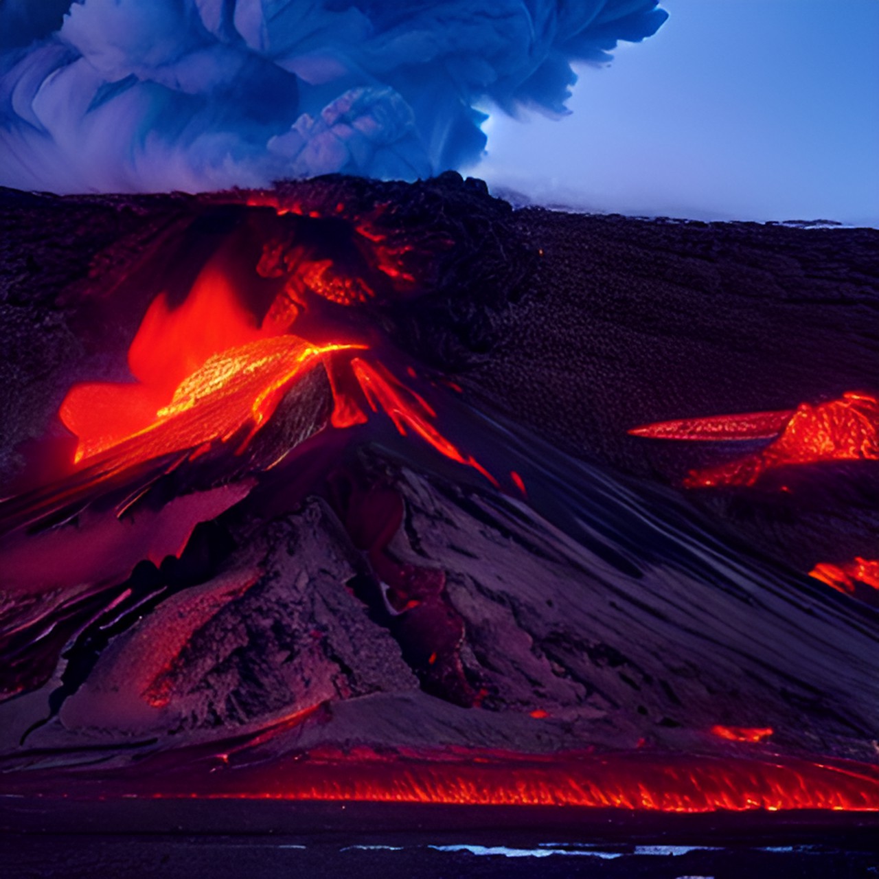 Volcano - volcano in tundra preview