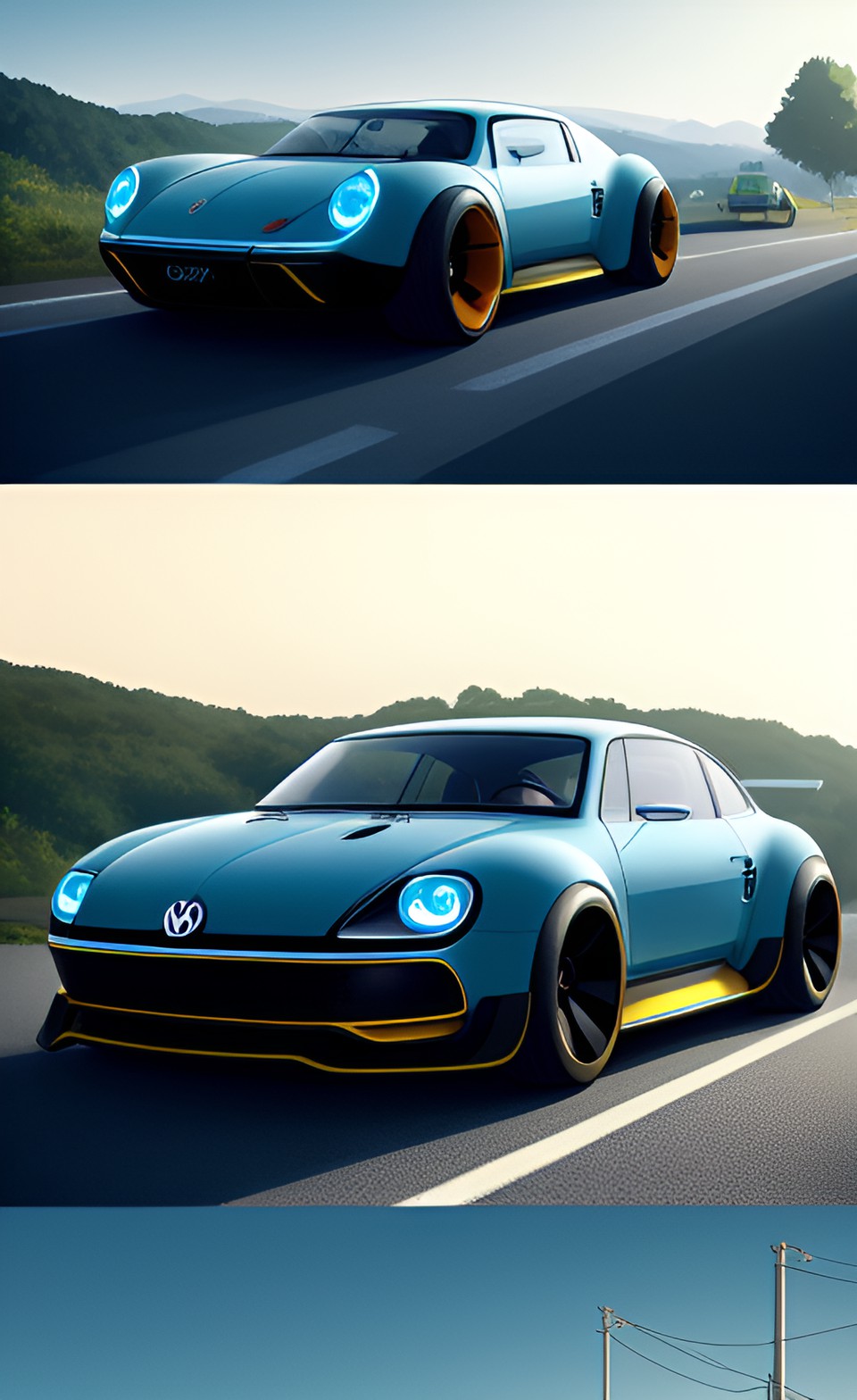 volkswagen beatle visión gt concept in the multiverse preview