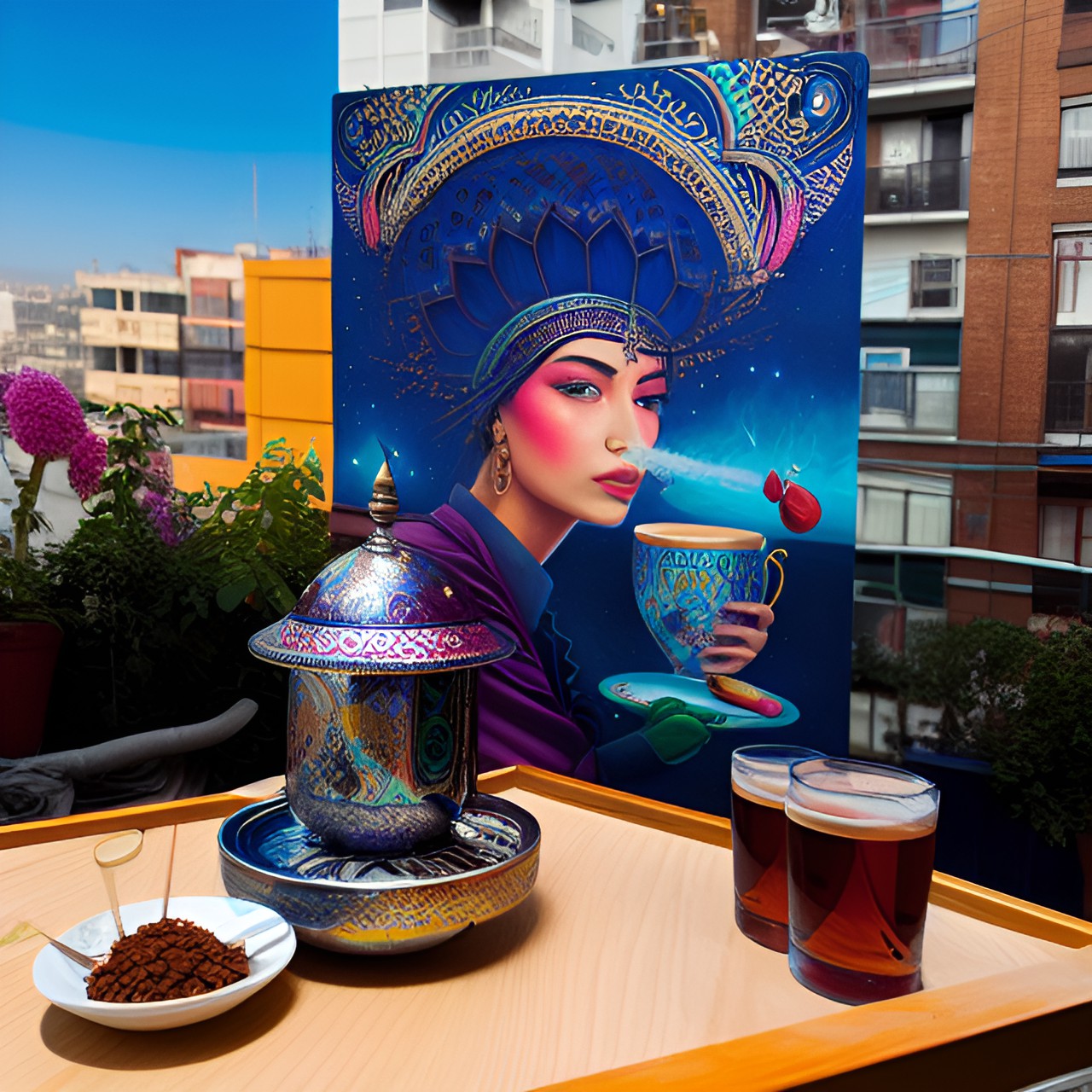 shisha, turkish tea, rooftop preview