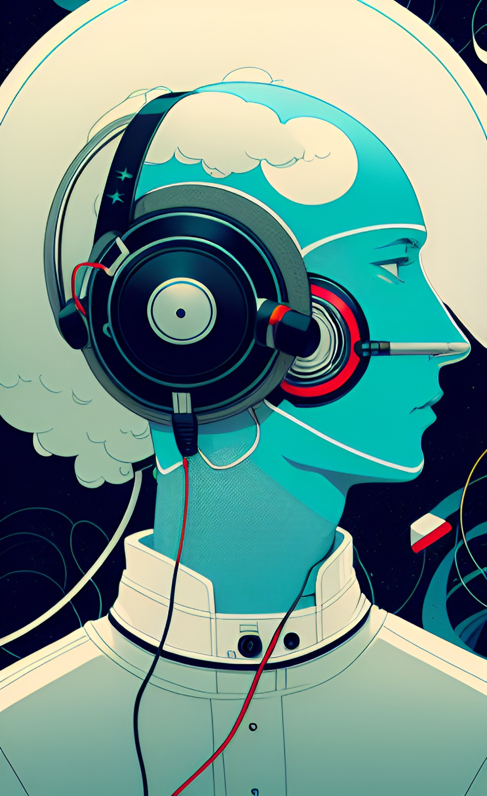 futuristic headphones preview