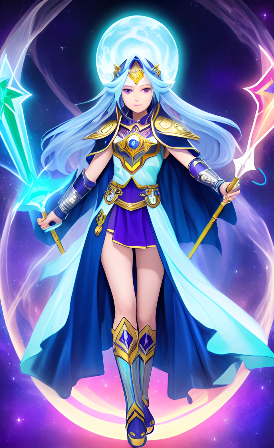 Vega V1 - introducing vega, the starlight sentinel. with a flowing robe, a staff that glows with starlight, and eyes that shine like the cosmos, vega commands celestial power. preview