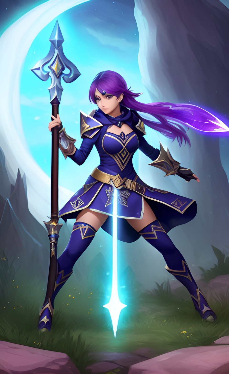 Ryania's Retrebution - riania's retribution: a powerful magical axe that deals bonus damage to enemies with high health, and reduces their healing and regeneration. preview