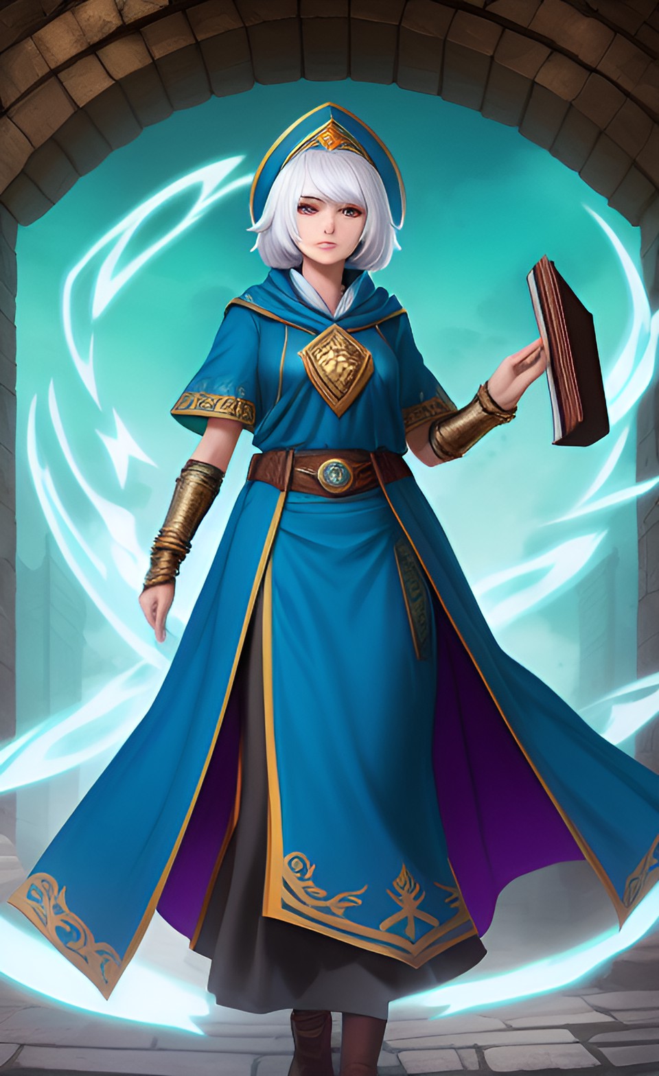 Syrma, the Sage of Knowledge V1 - syrma, the sage of knowledge, wields a powerful book and uses her vast intellect to outsmart her opponents. preview