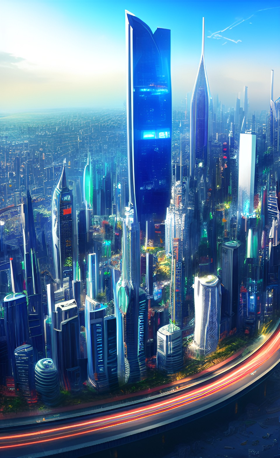 futuristic city preview