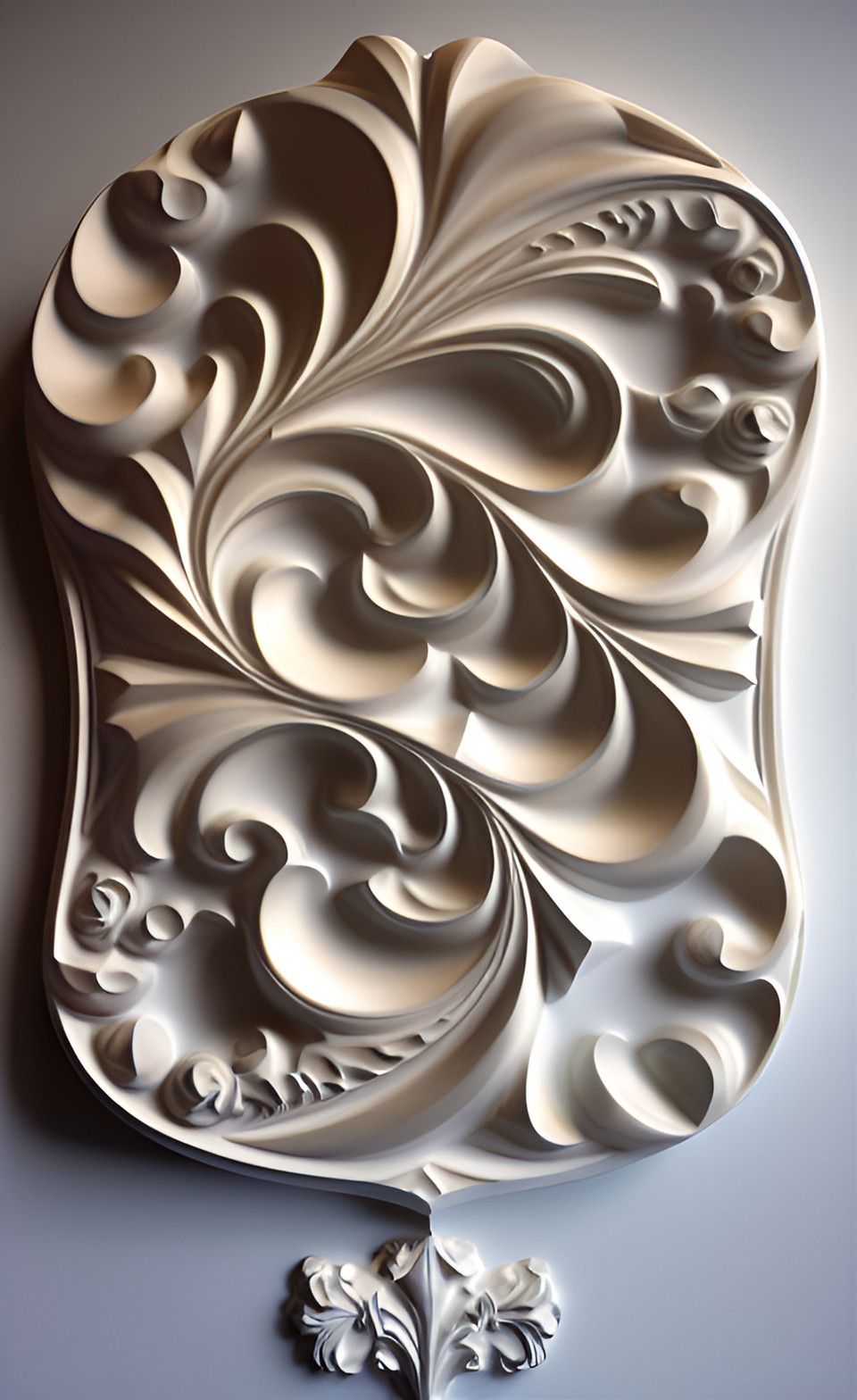 marble fractal bas relief preview