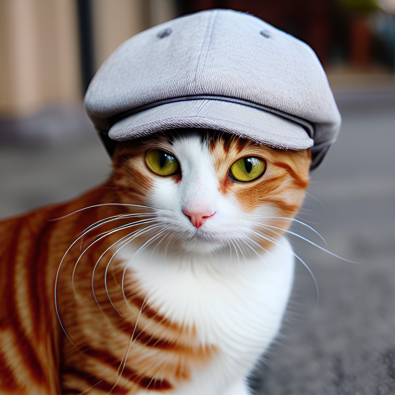 cat wearing a cap preview