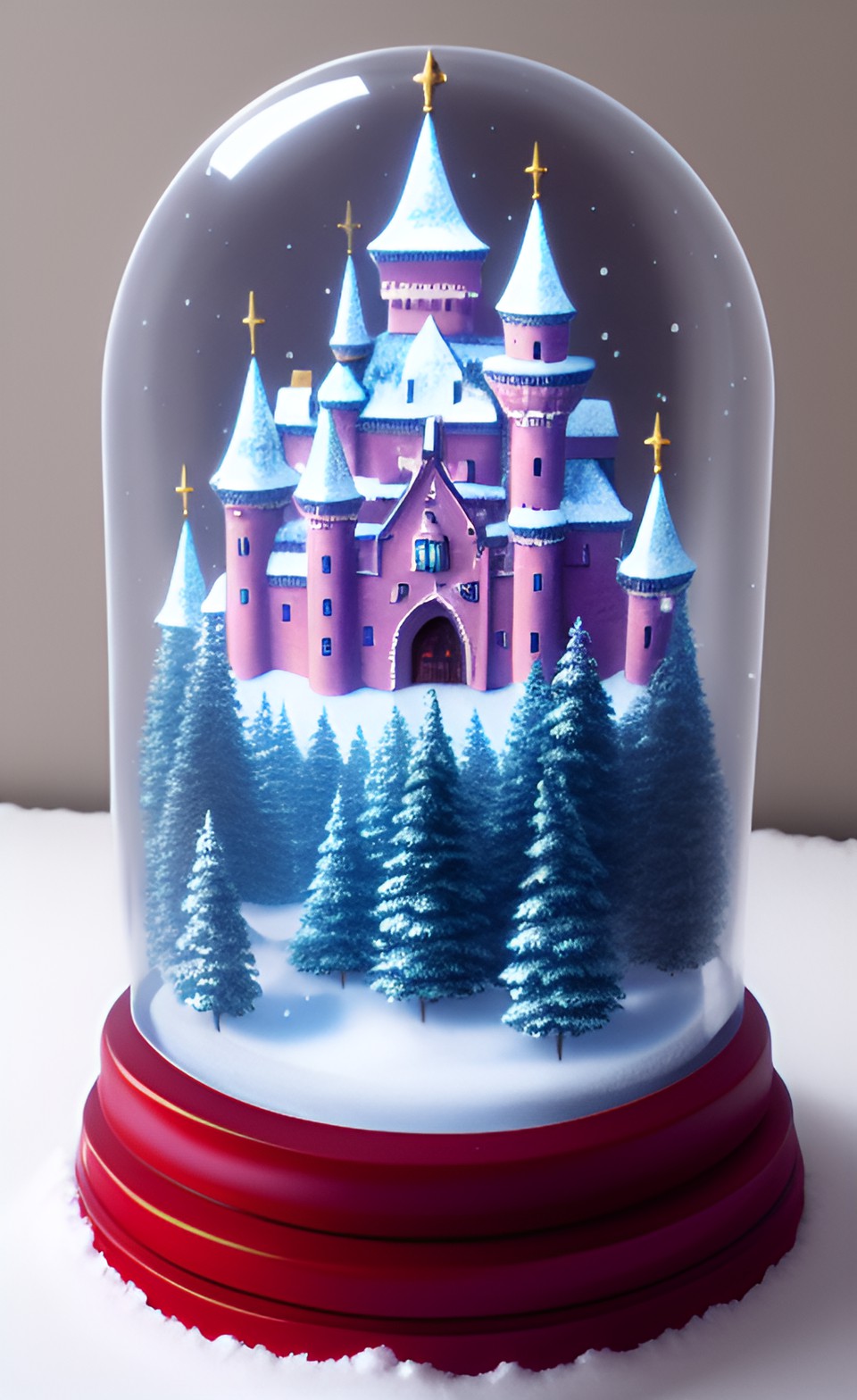 castle in a snow globe preview