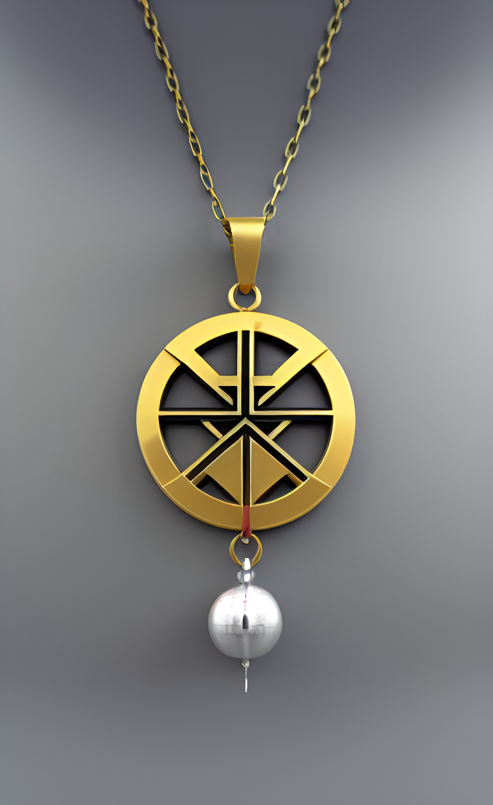 necklace pendant with original symbol representing the warrior spirit preview