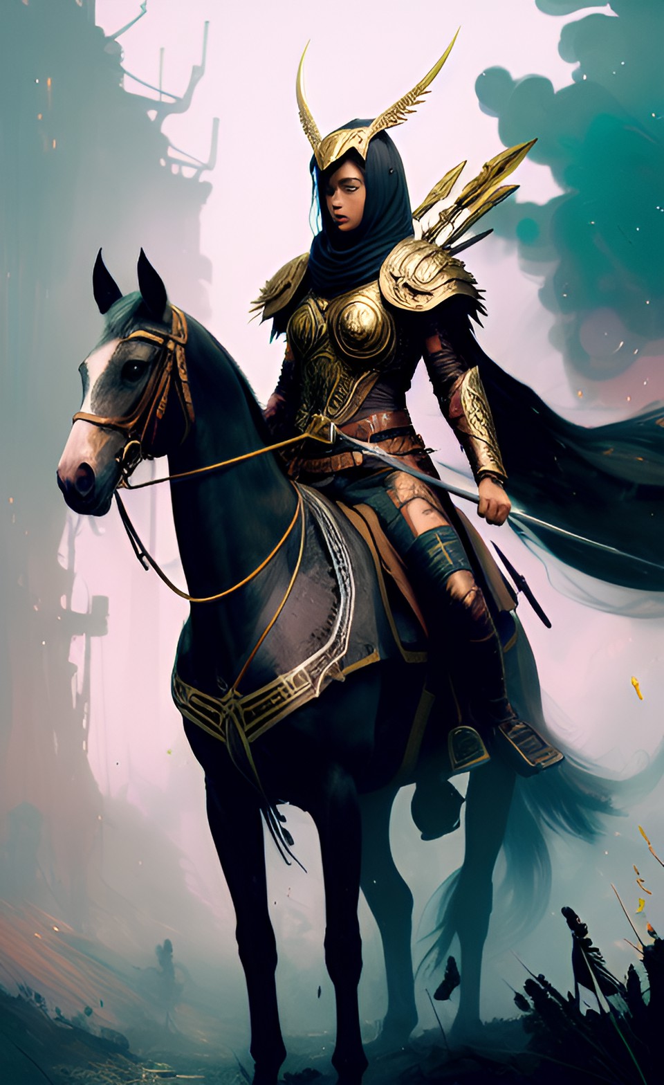 sagittarius warrior horse woman celtic preview