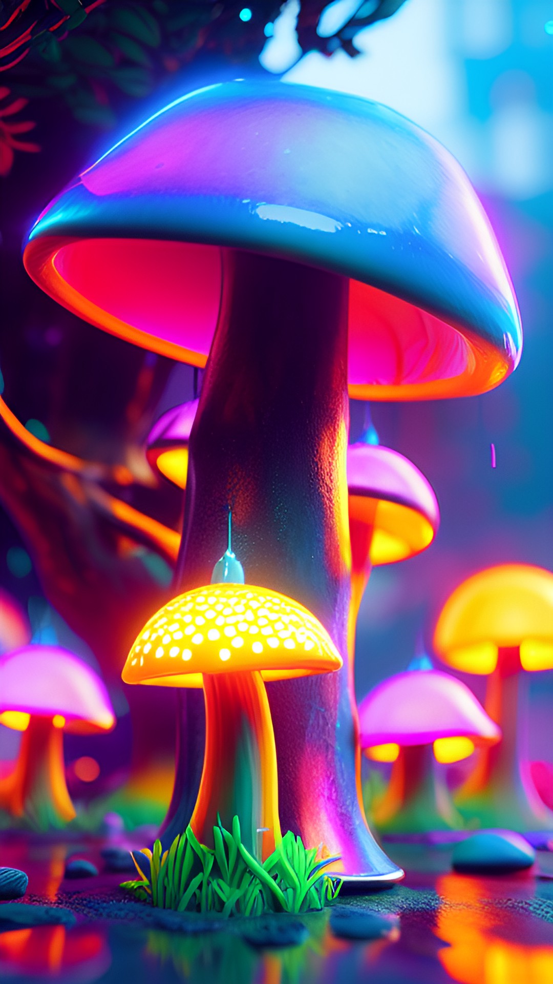 neon mushroom preview