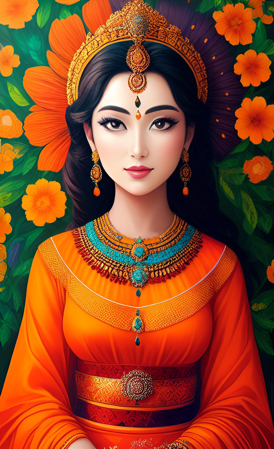 the goddess of the color orange in nature and art preview