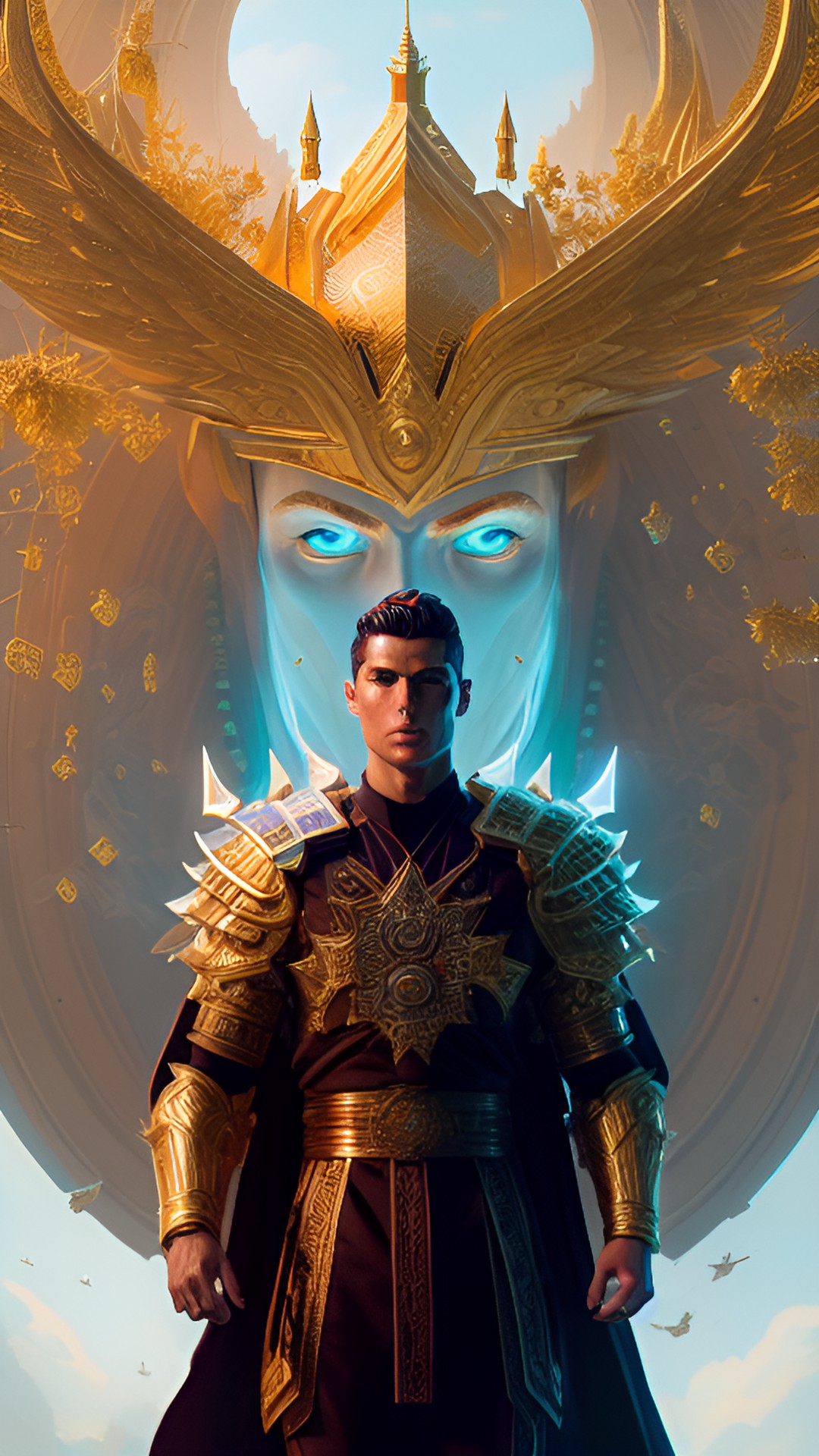 ronaldo as a god portrait preview