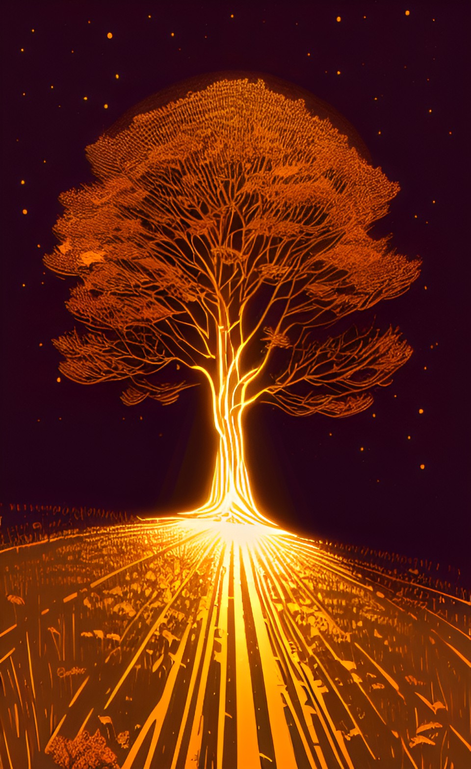 a glowing golden tree 
elden ring preview