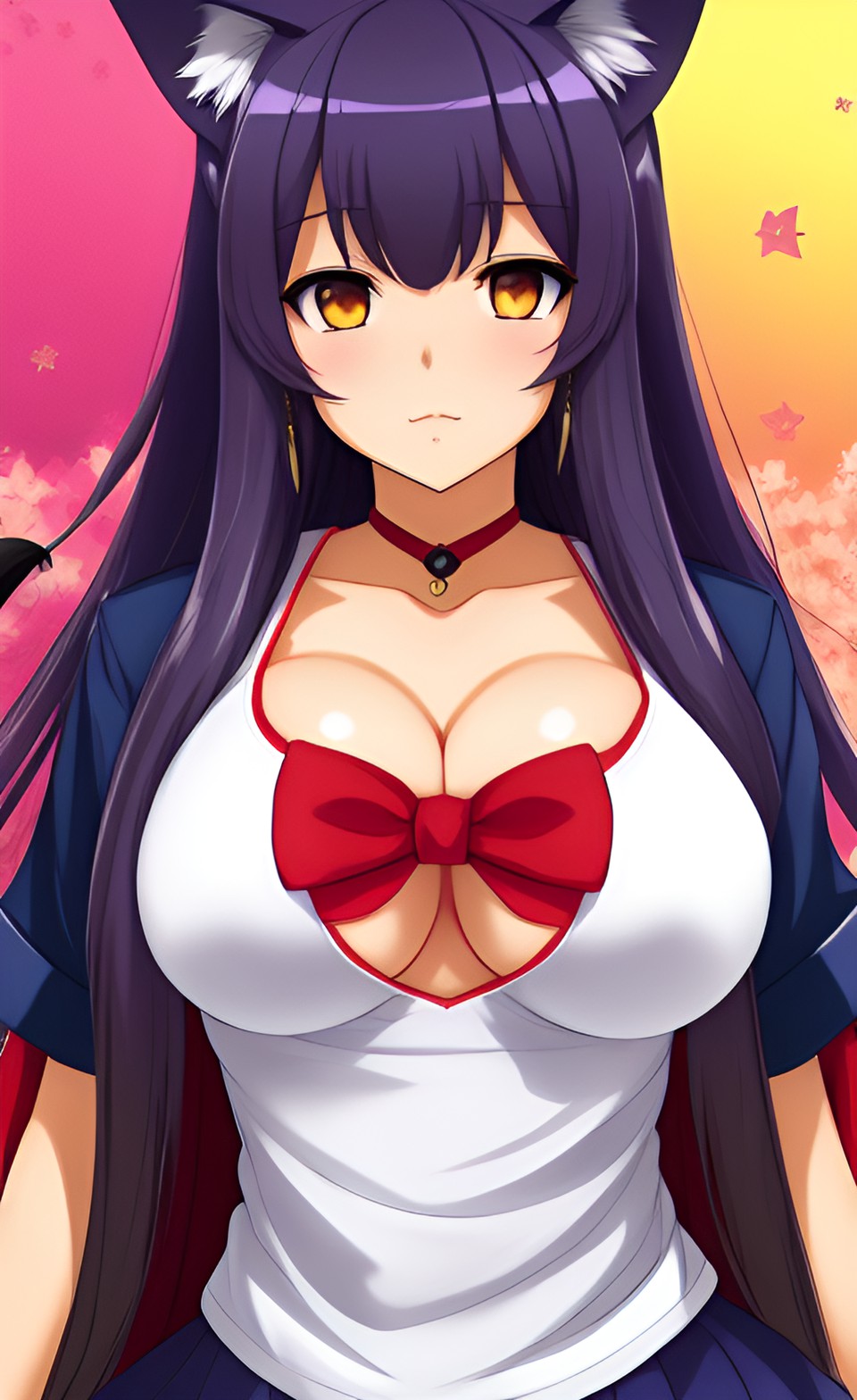 mujer sensual nekomimi, large chest preview