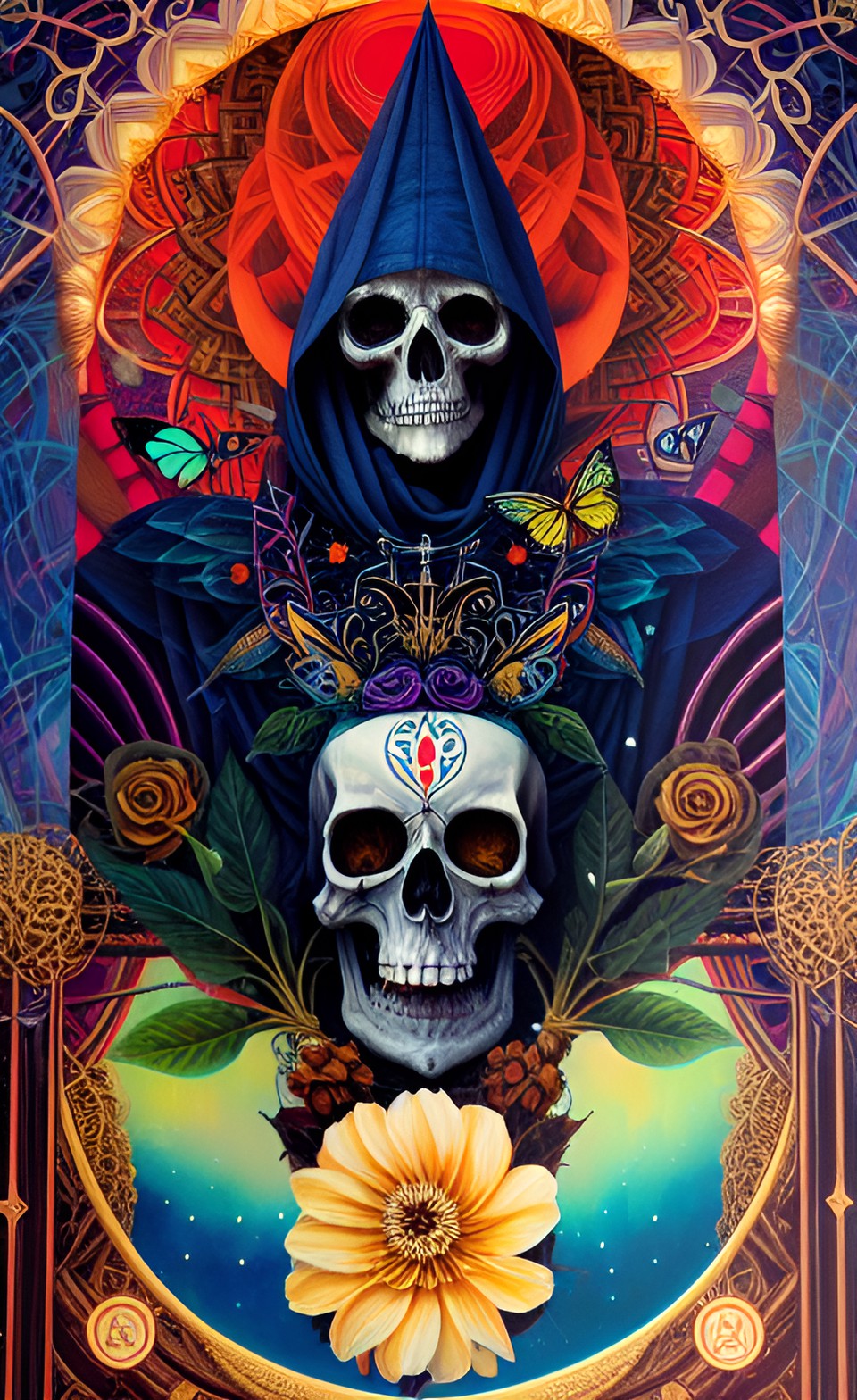 The Reaper V2 Tarotmancer Harper's Deck - a tarot card called the reaper preview