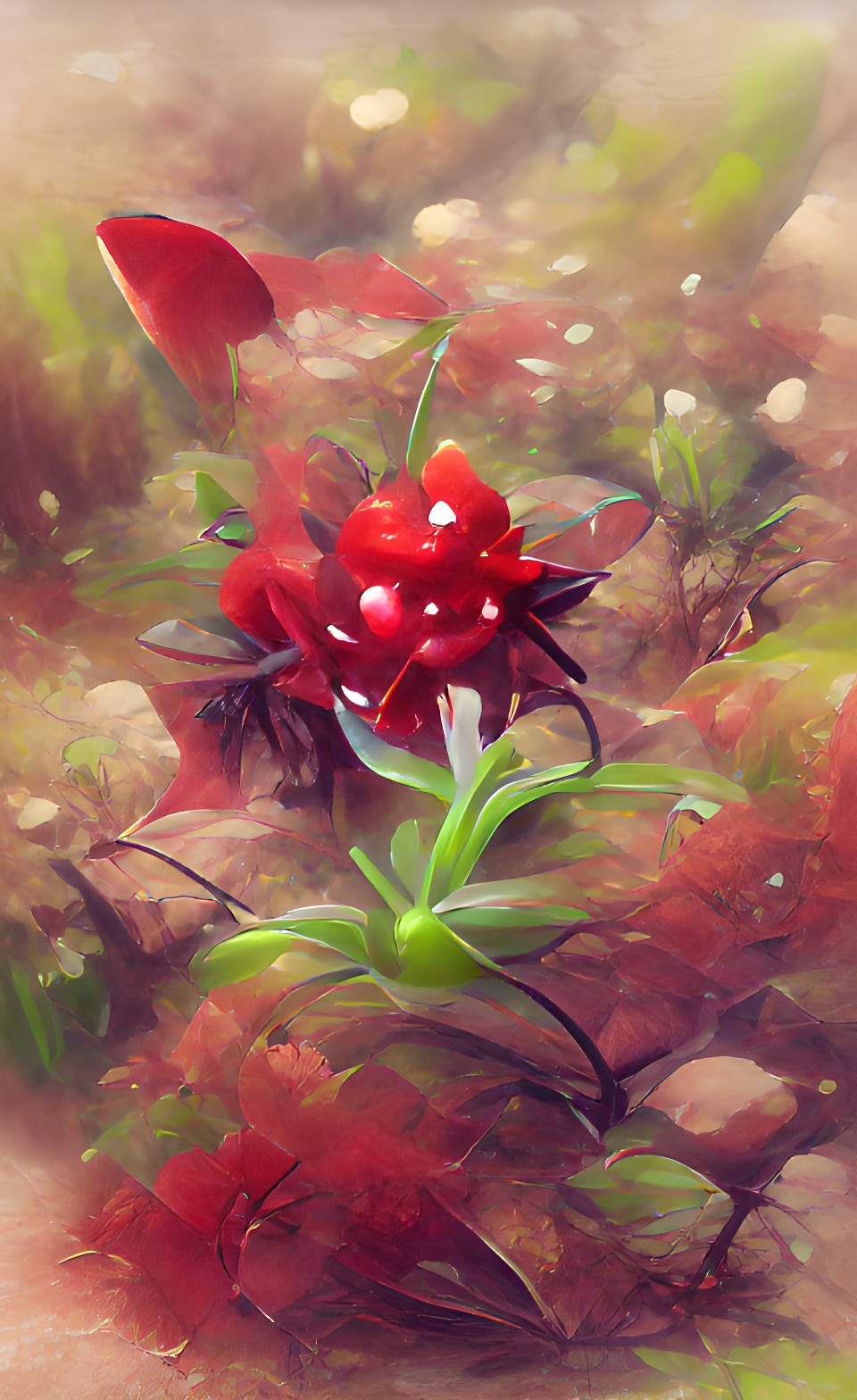 small, red flower preview