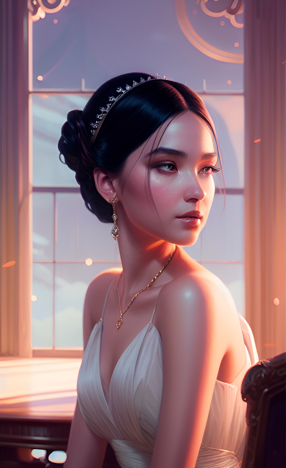 gorgeous elegant woman, realistic preview