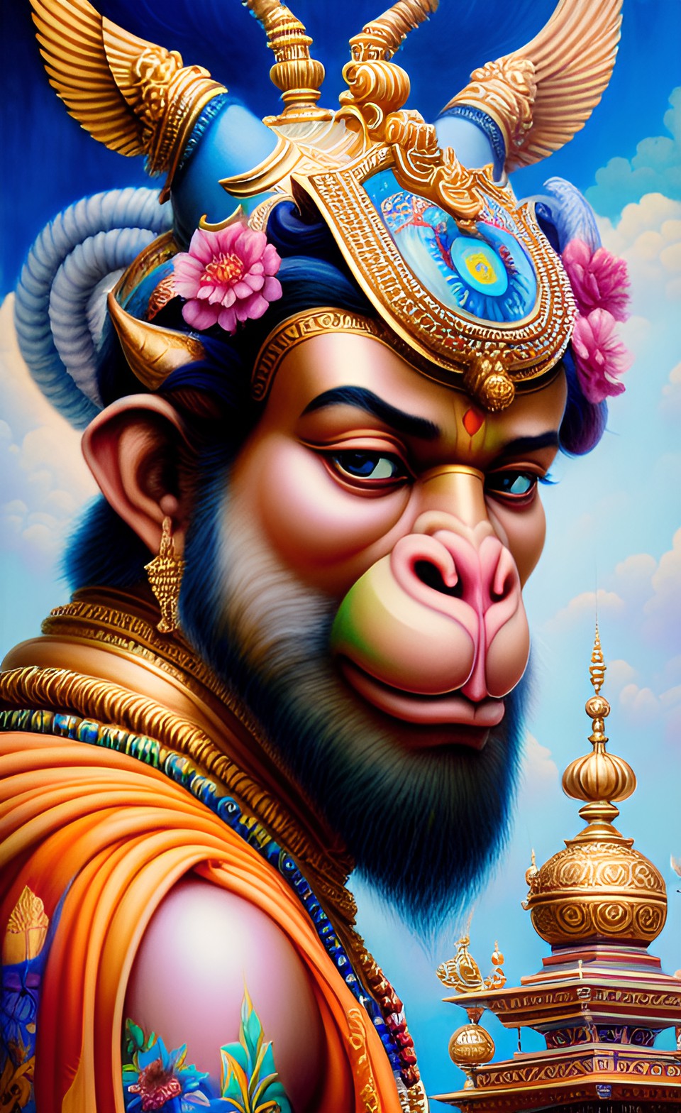 make lord hanuman and ram image preview