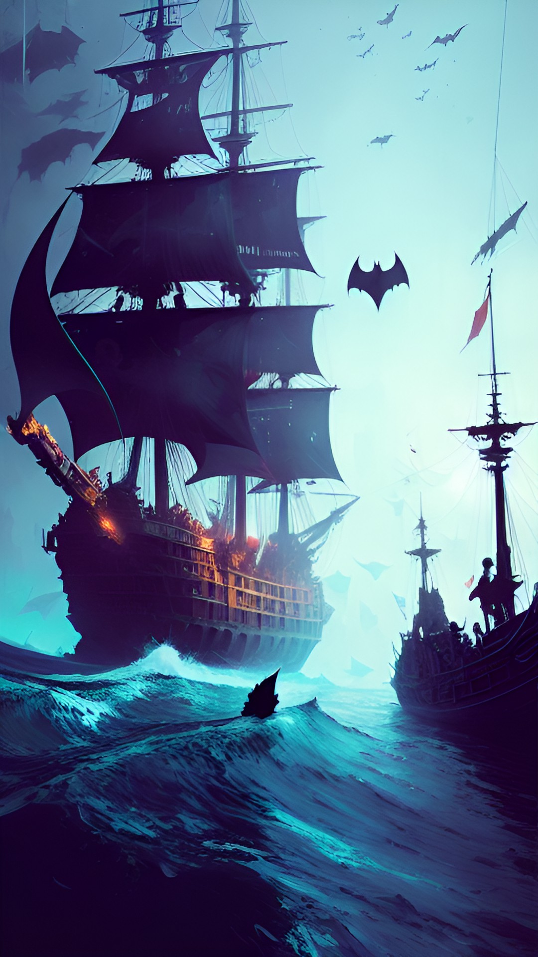 batman is the captain of the black pearl pirate ship. preview