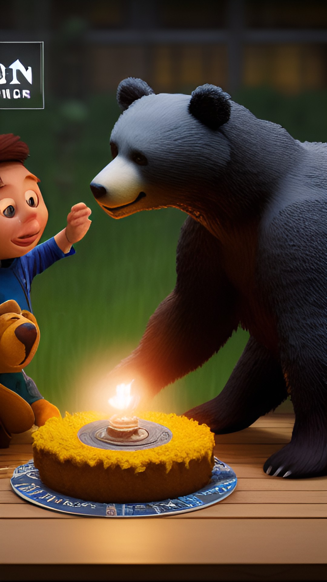 wilson the bear delivers ben’s 30th birthday cake preview