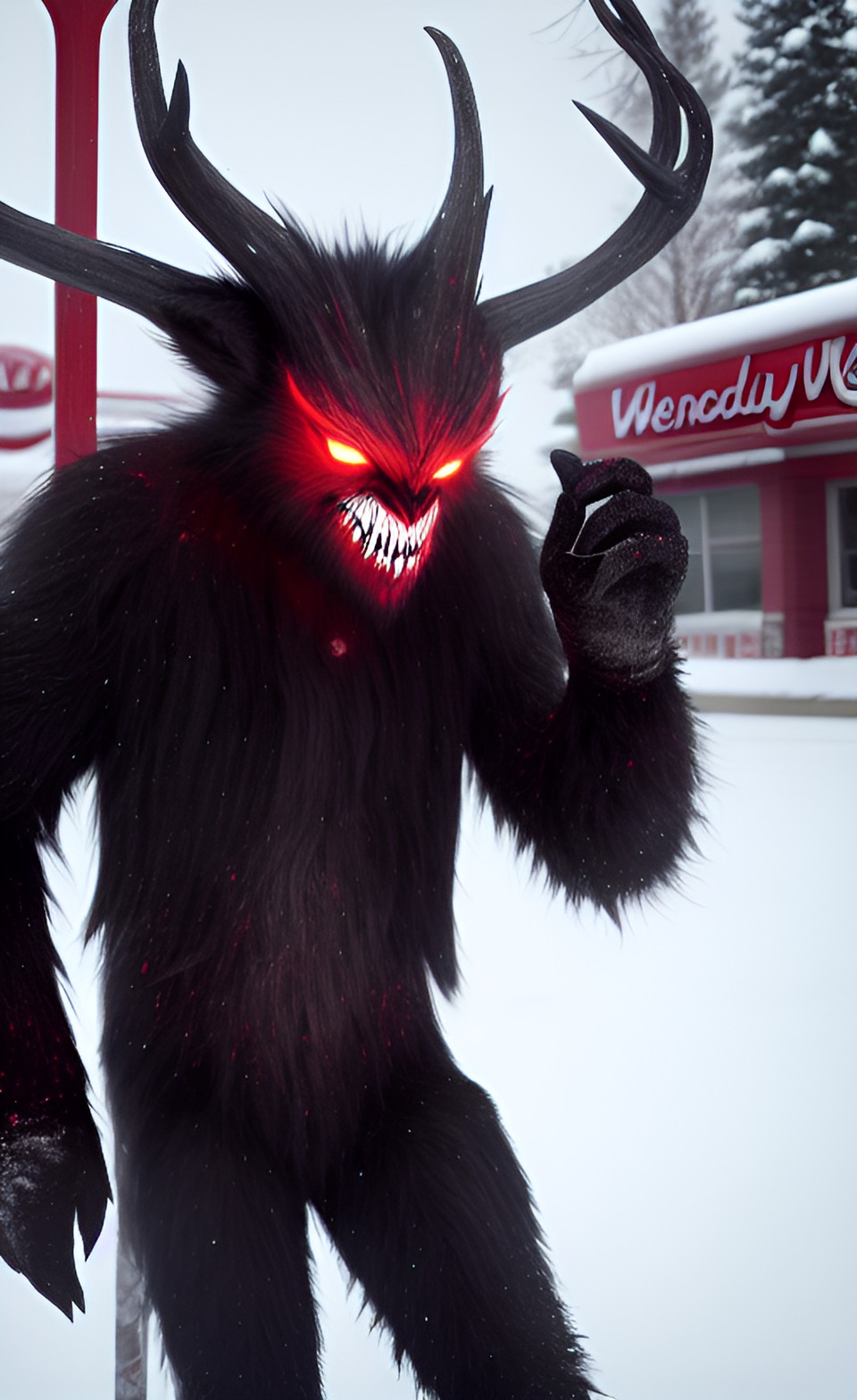 i almost forgot that it is wendigo wednesday... here's a wendigo at wendy's on wednesday preview