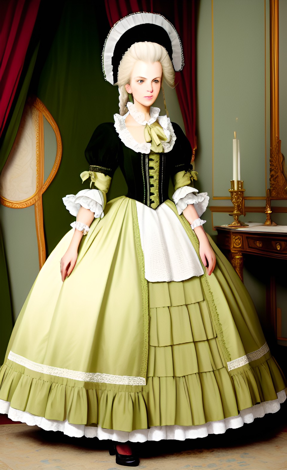 marie antoinette wearing khaki preview