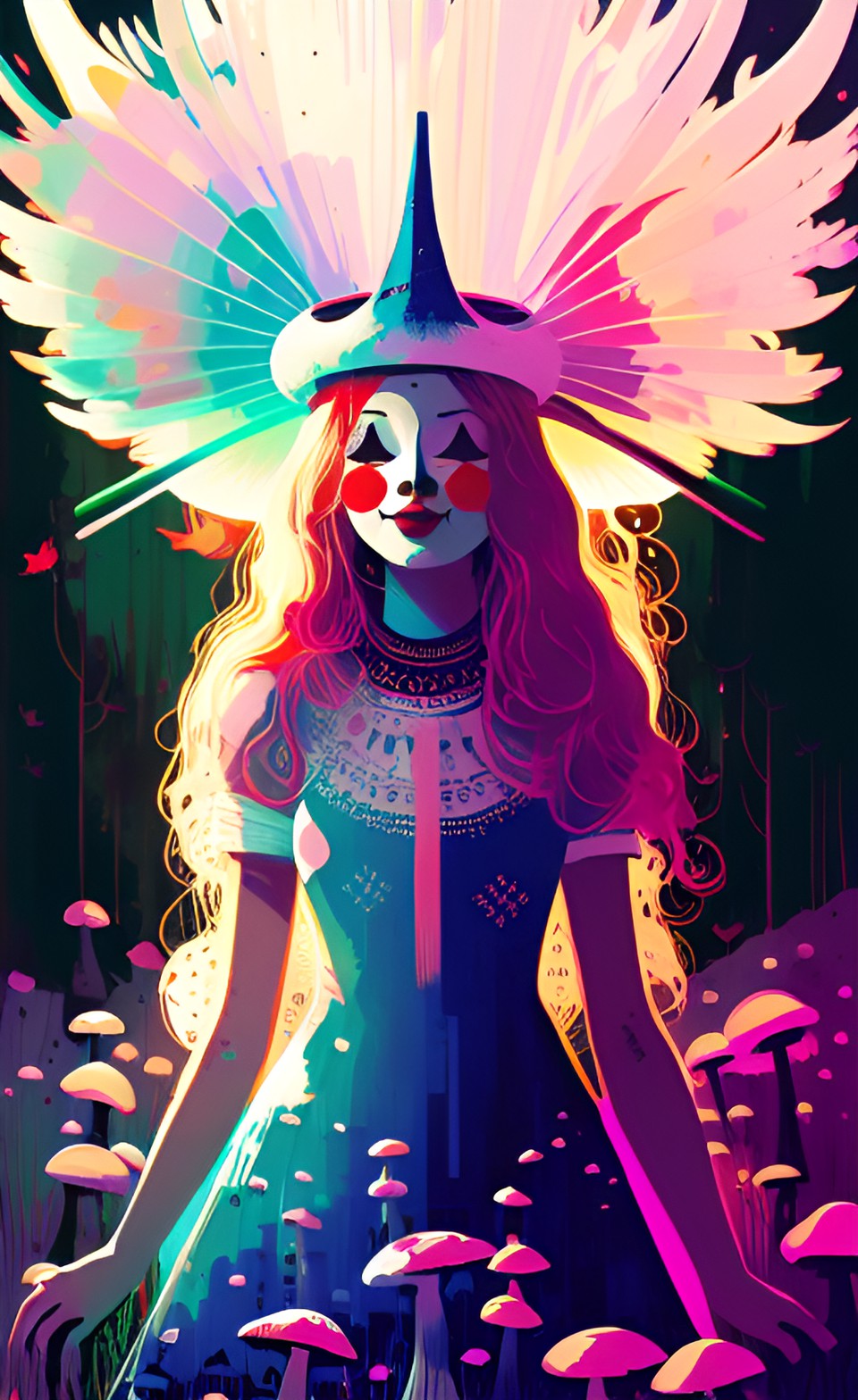 mushroom clown goddess preview