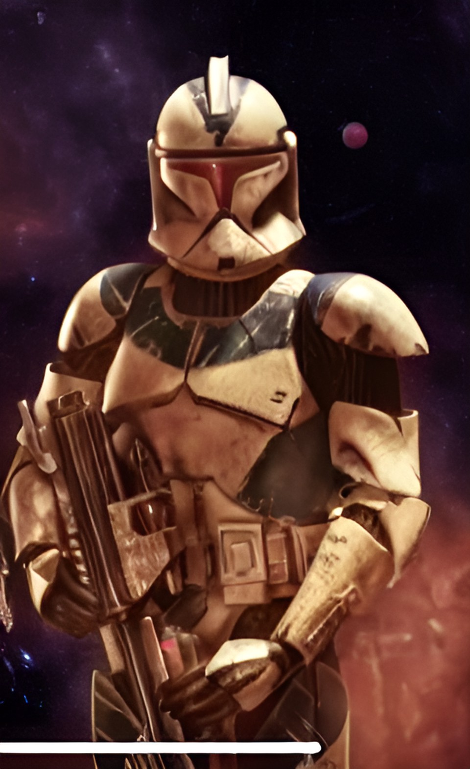 red clone arc trooper in space preview