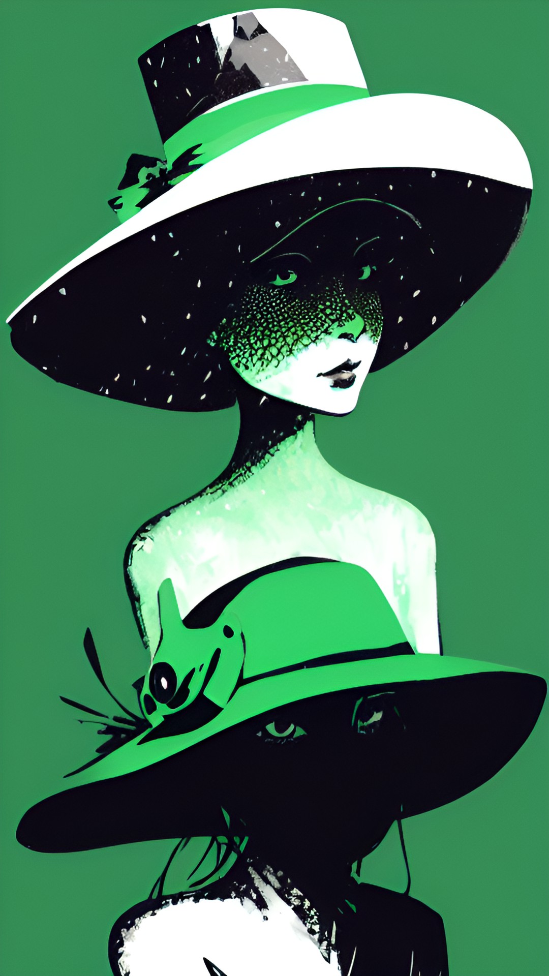 frog lady in a fancy hat preview