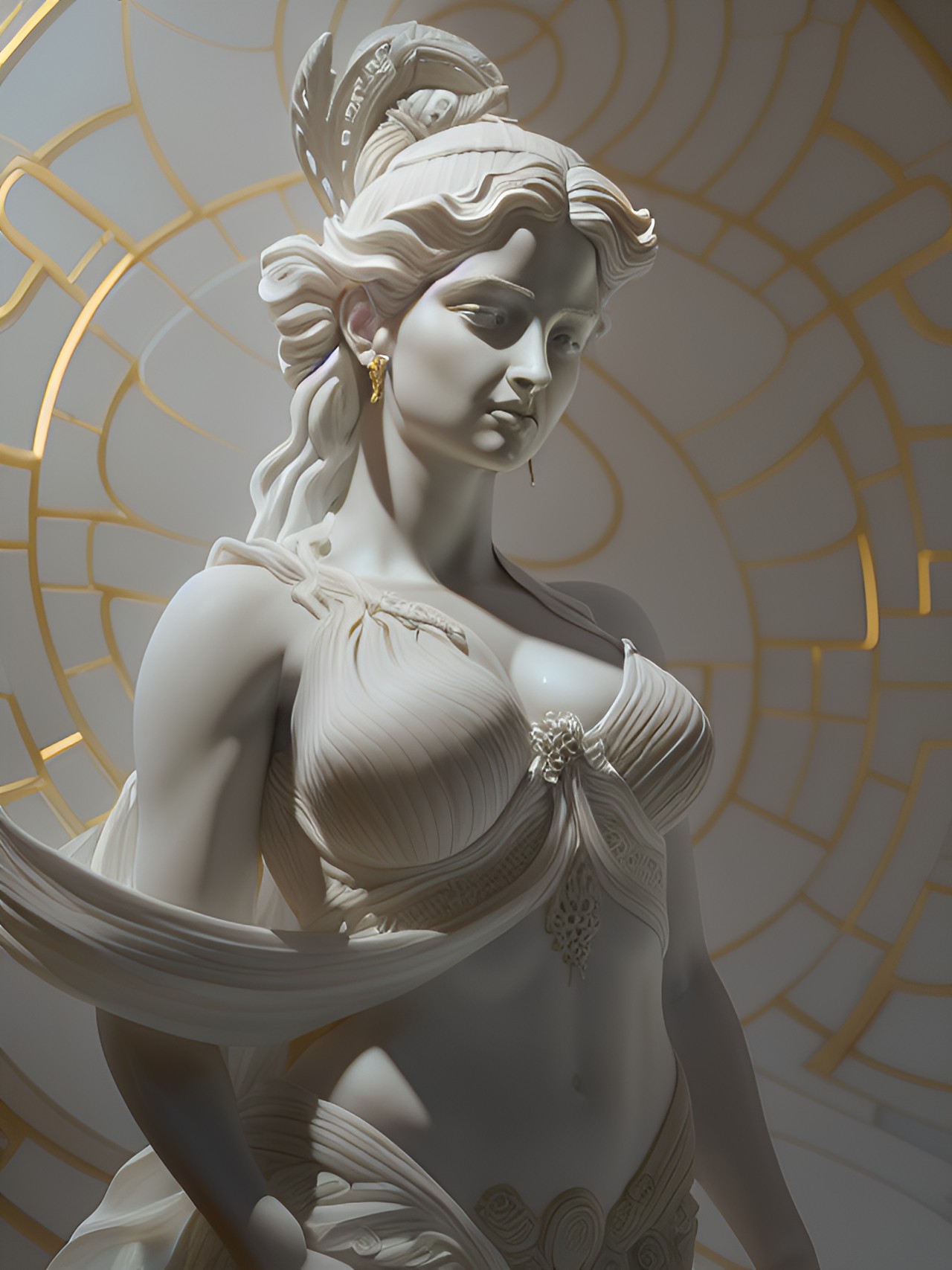 carved statue of aphrodite preview