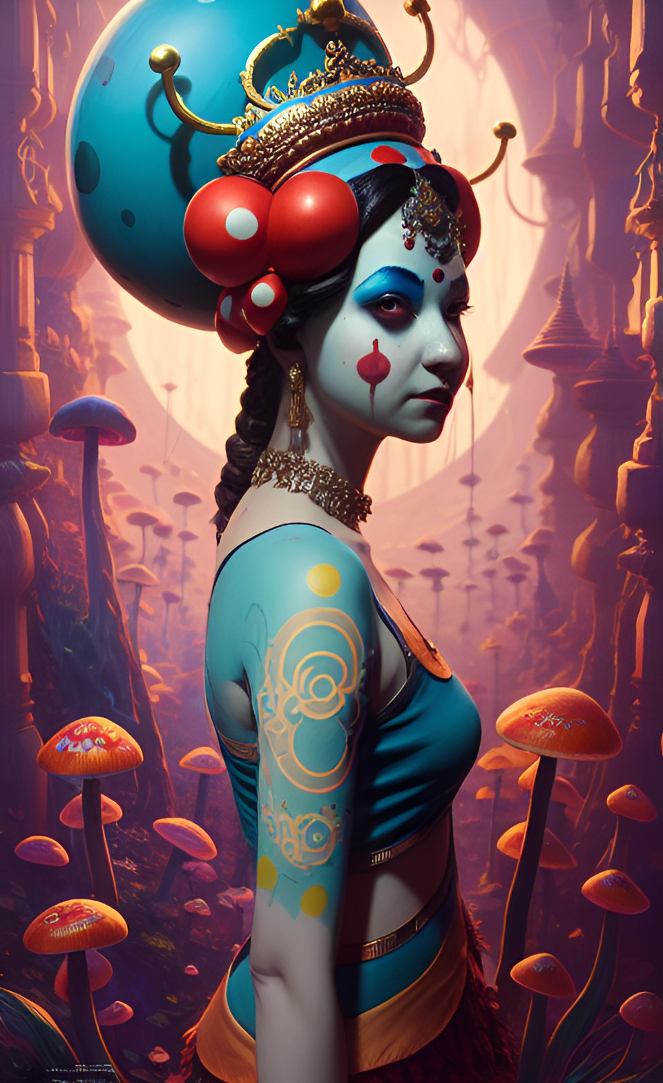 mushroom clown goddess preview