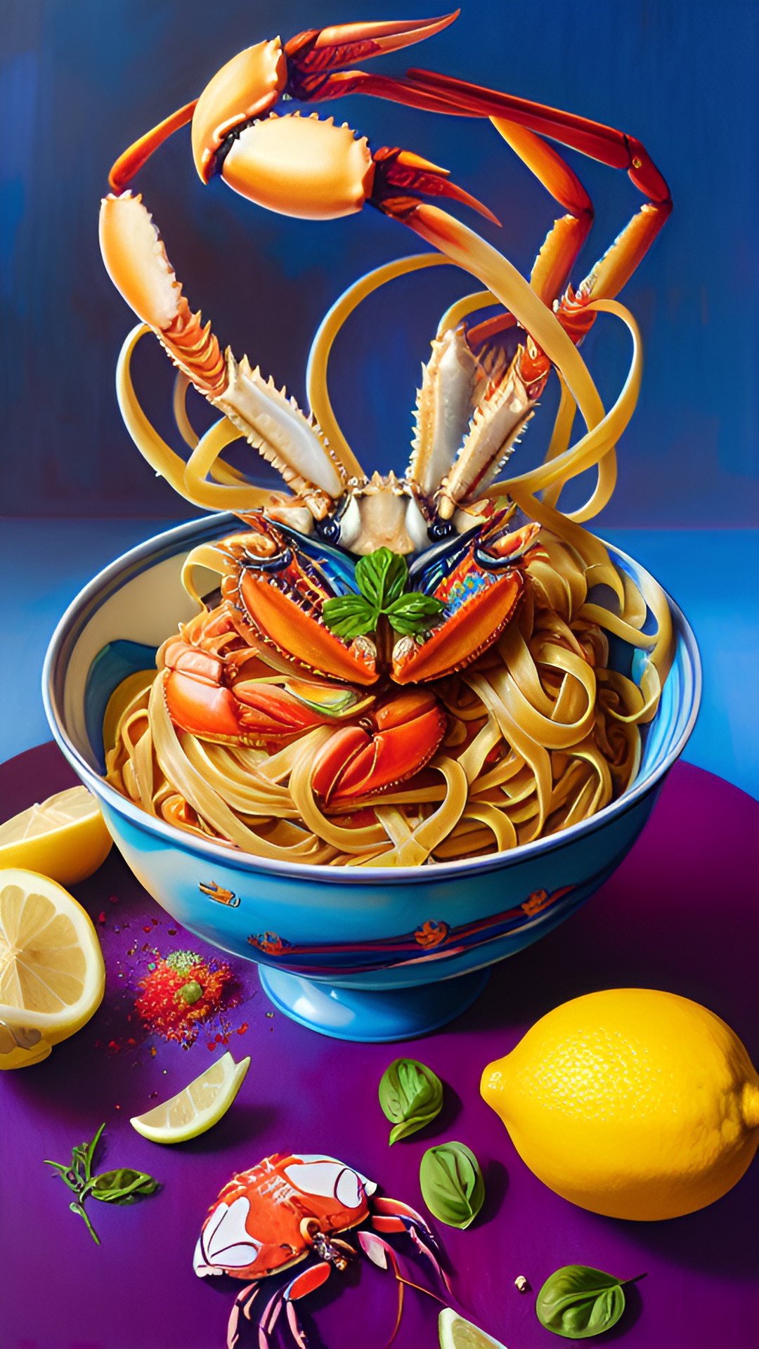 linguine with crab and lemon preview