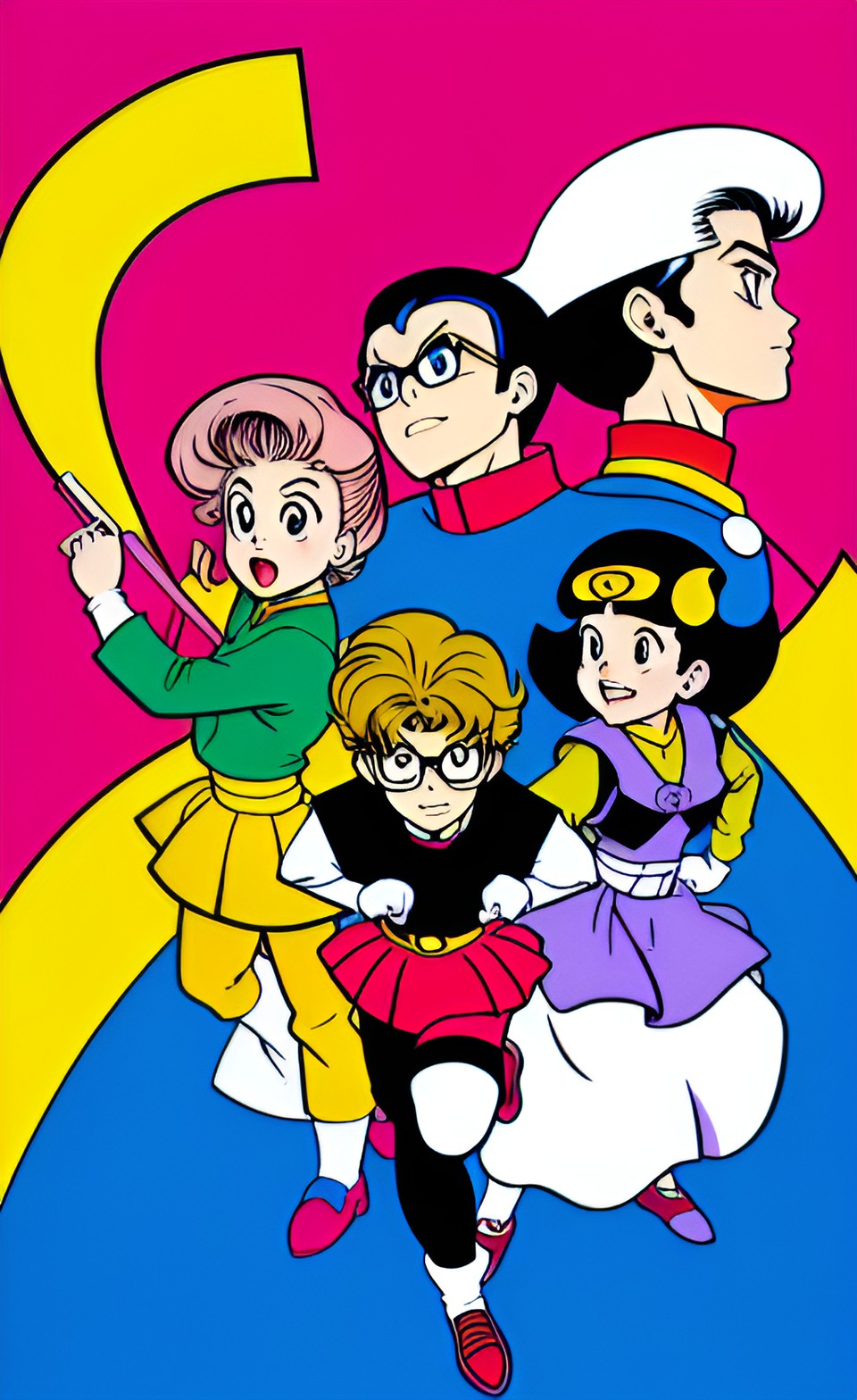 jojolites, in the style of osamu tezuka, 80's/90's retro manga cartoon illustration preview